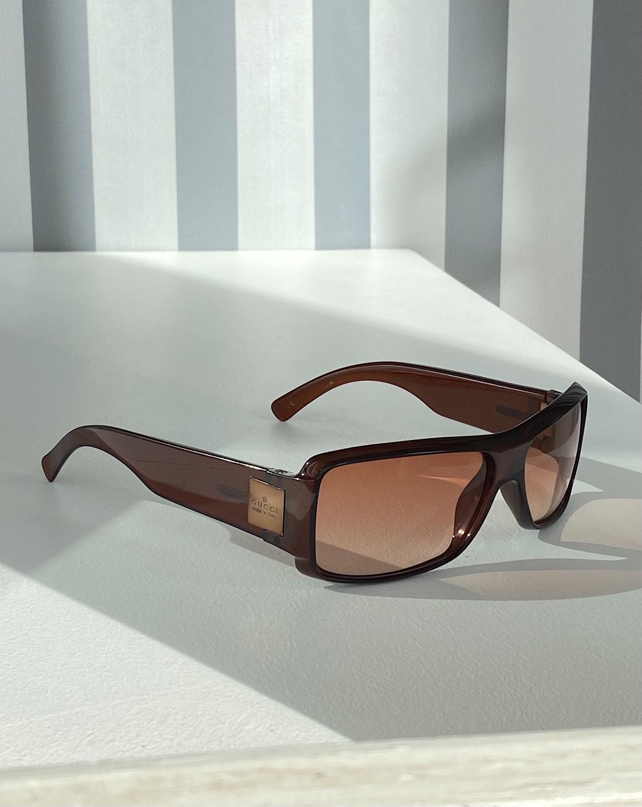 Gucci × Vintage GUCCI Square Logo Sunglasses GG 1563/S | Grailed