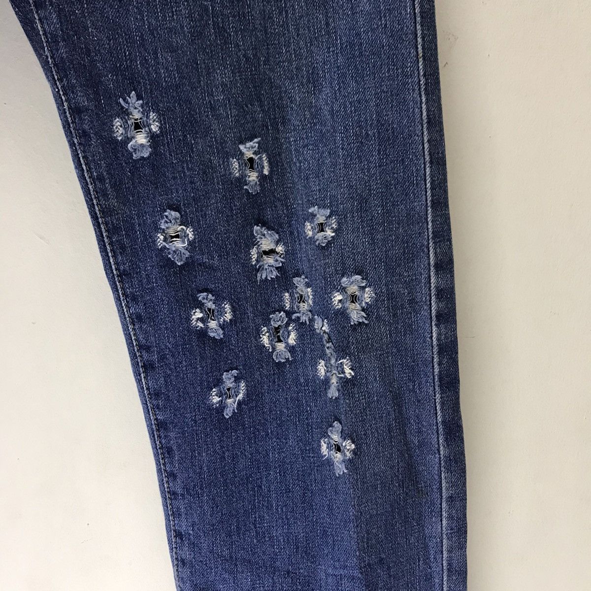 Vintage Levis Big E 502xx Distressed Denim Selvedge