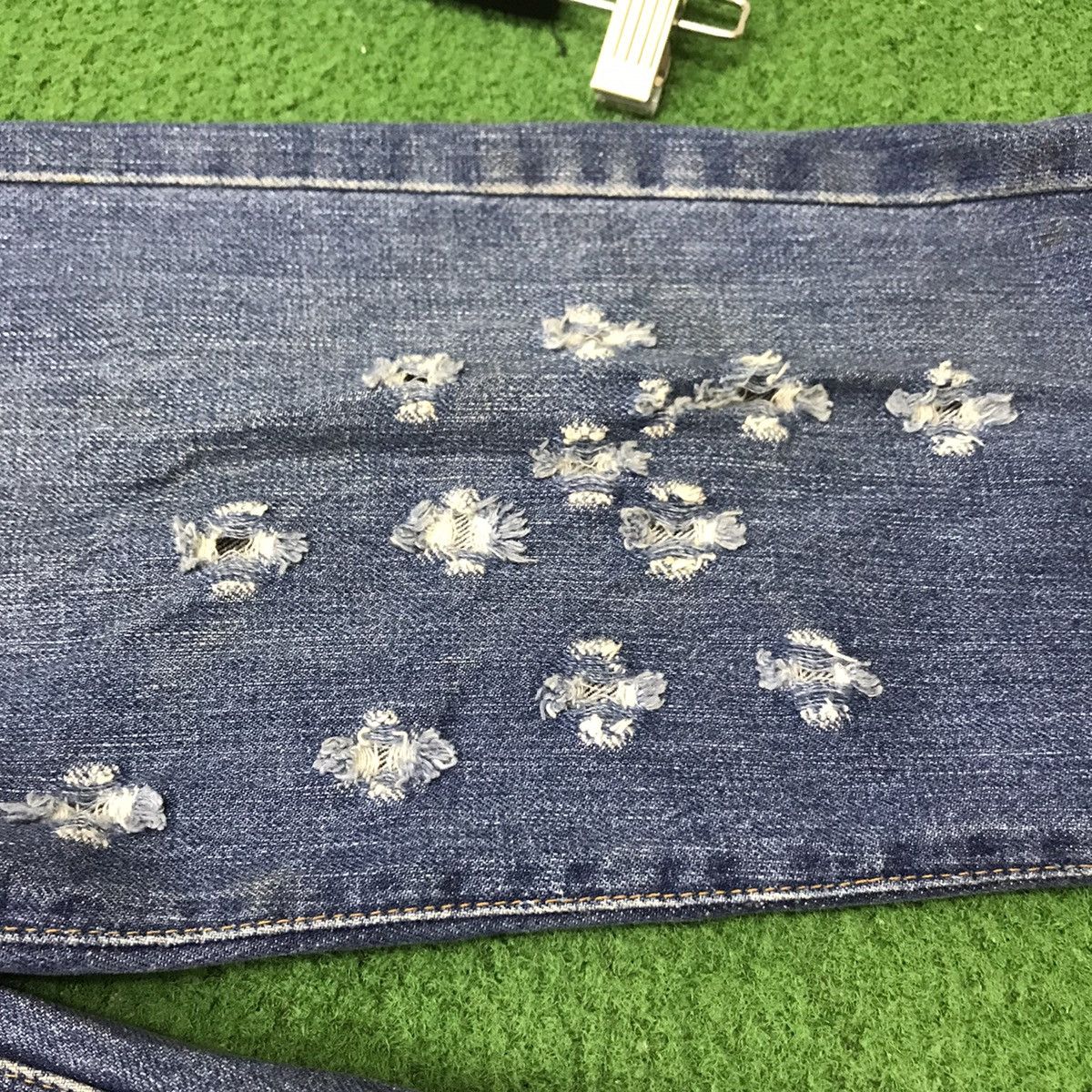 Vintage Levis Big E 502xx Distressed Denim Selvedge