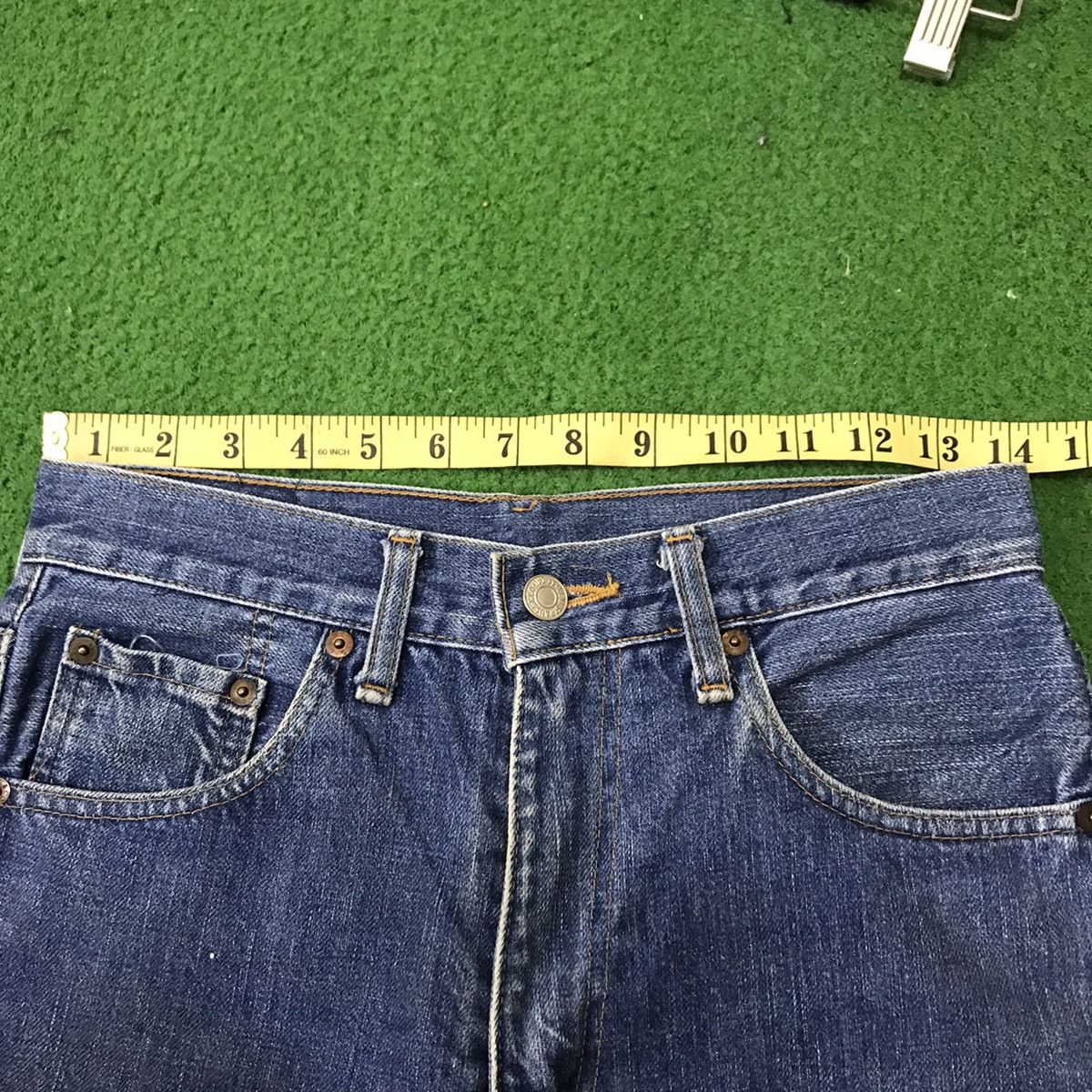 Vintage Levis Big E 502xx Distressed Denim Selvedge
