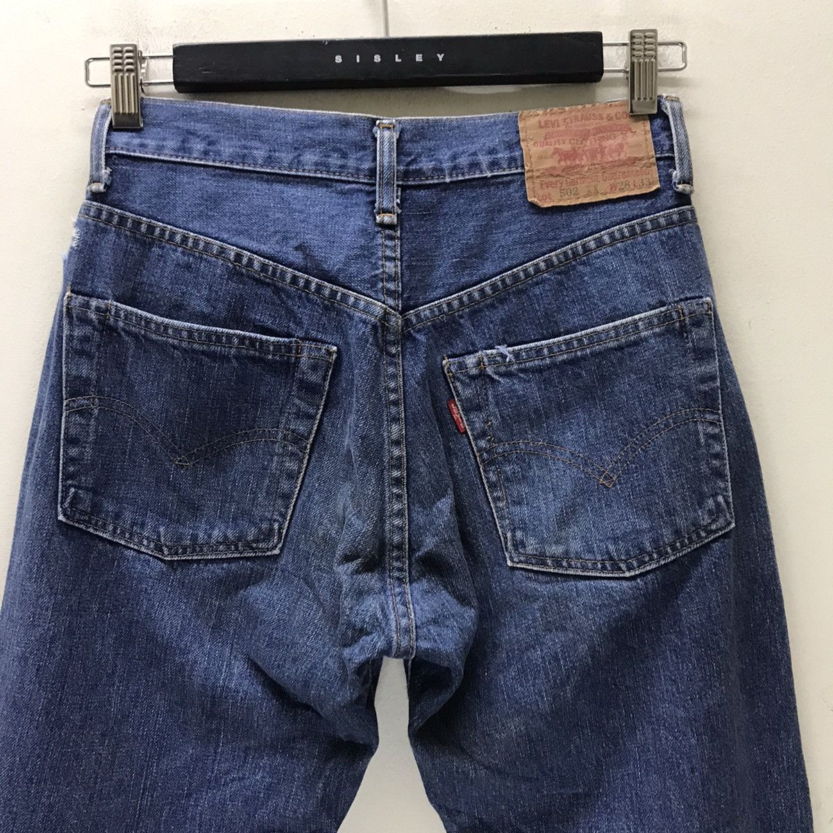 Vintage Levis Big E 502xx Distressed Denim Selvedge