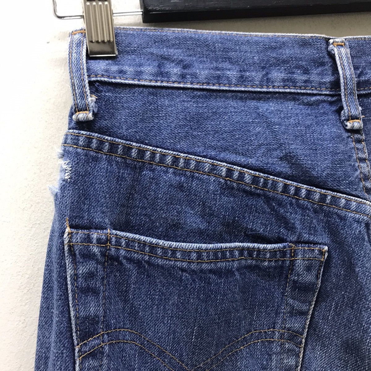 Vintage Levis Big E 502xx Distressed Denim Selvedge
