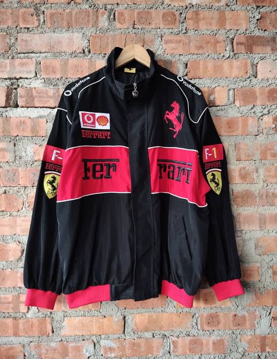 Vintage ferrari outlet racing bomber jacket