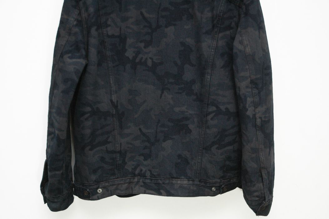 Levi's x justin timberlake sherpa outlet camo trucker jacket black camo