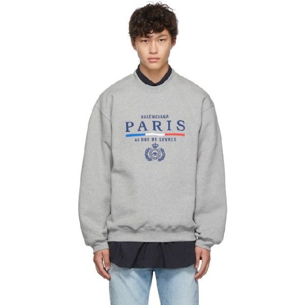 Balenciaga Balenciaga Paris Crewneck Size US M / EU 48-50 / 2 - 1 Thumbnail