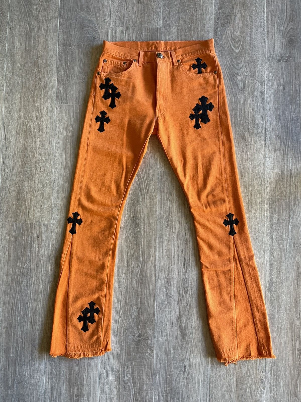 Buy Chrome Hearts x Off-White Cross Denim 'Orange' - 1383