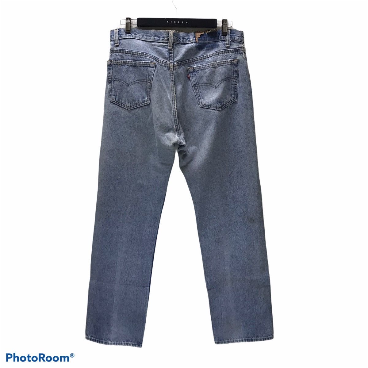 Levi's Vintage 90s Levis 501 Distressed Denim Jeans Size US 34 / EU 50 - 4 Thumbnail