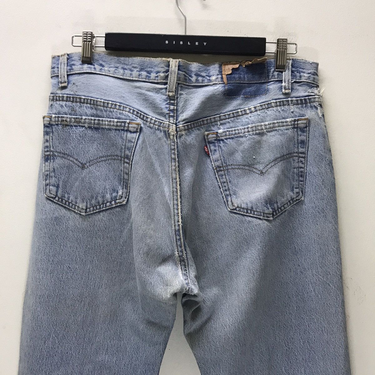 Levi's Vintage 90s Levis 501 Distressed Denim Jeans Size US 34 / EU 50 - 13 Thumbnail