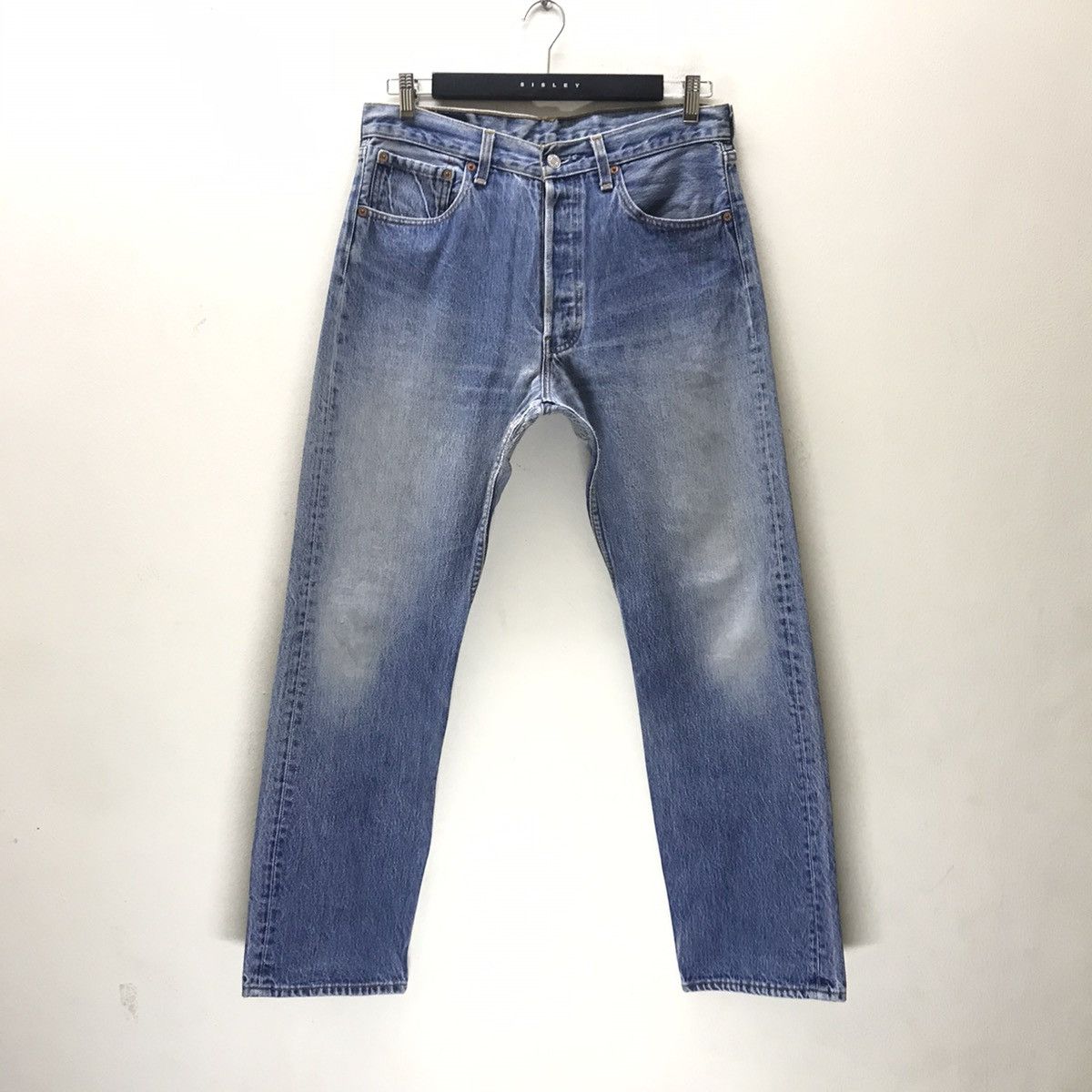 Levi's Vintage 90s Levis 501xx Denim Jeans Nice Faded Size US 33 - 3 Thumbnail