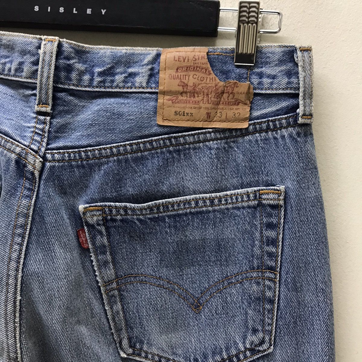 Levi's Vintage 90s Levis 501xx Denim Jeans Nice Faded Size US 33 - 14 Thumbnail
