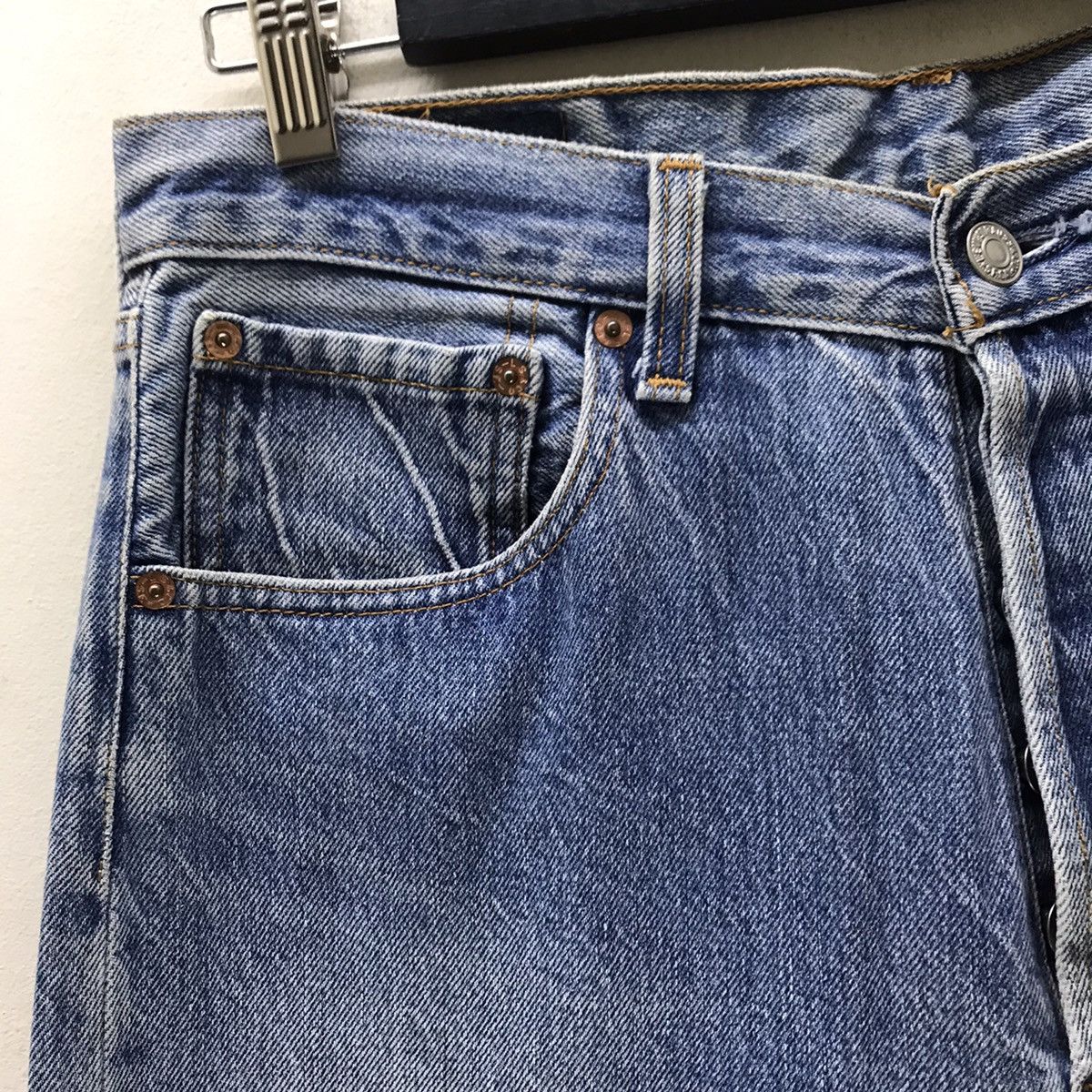 Levi's Vintage 90s Levis 501xx Denim Jeans Nice Faded Size US 33 - 5 Thumbnail