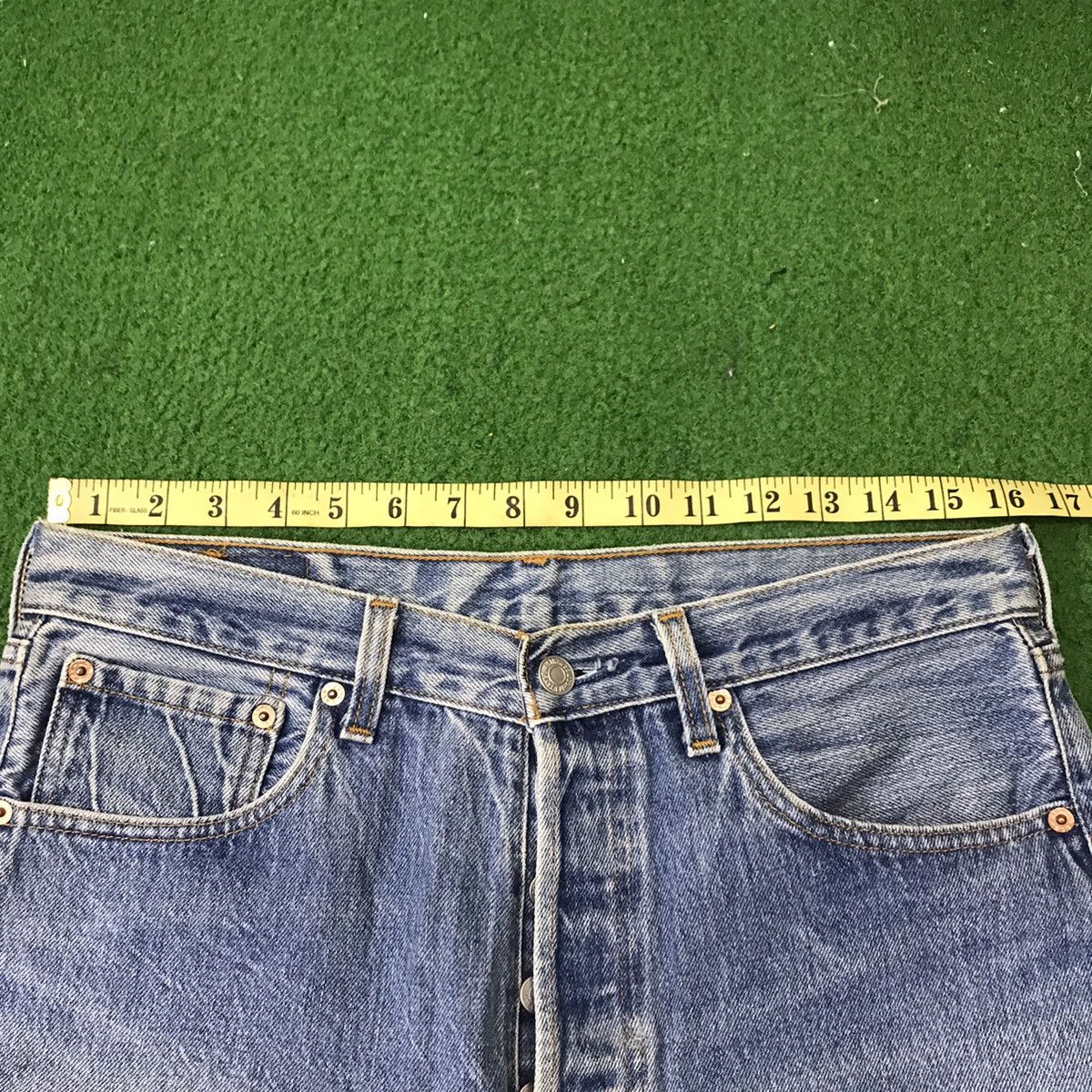 Levi's Vintage 90s Levis 501xx Denim Jeans Nice Faded Size US 33 - 19 Thumbnail