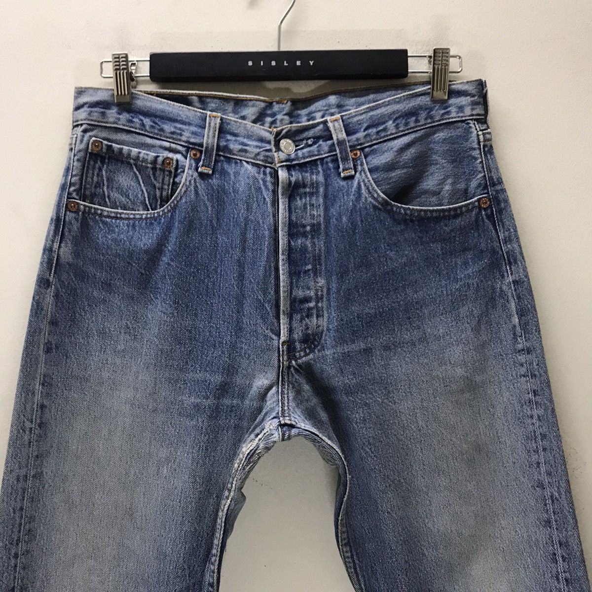 Levi's Vintage 90s Levis 501xx Denim Jeans Nice Faded Size US 33 - 4 Thumbnail