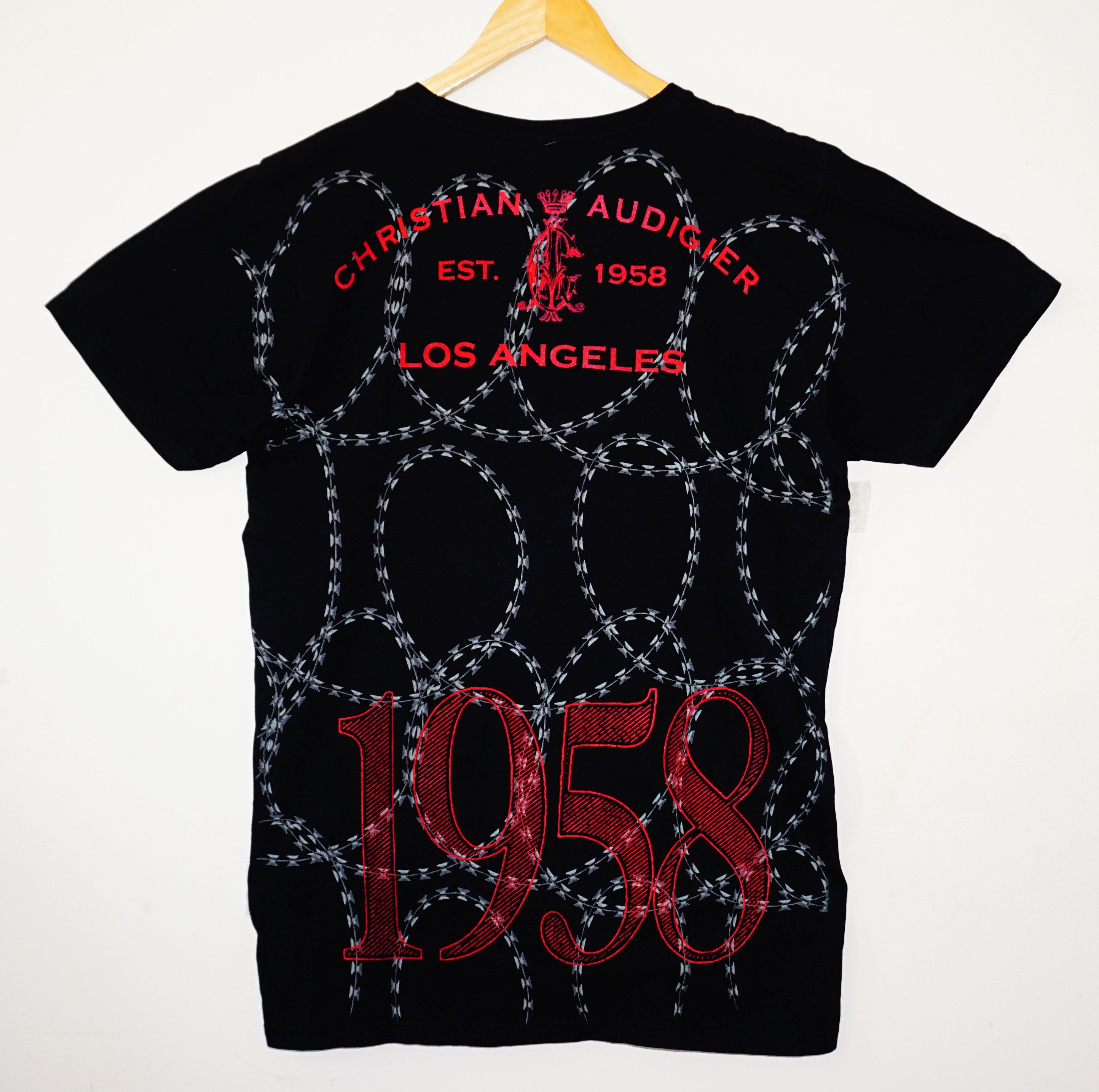 Christian Audigier Christian Audigier Crystals Drip Tshirt Size US XL / EU 56 / 4 - 2 Thumbnail