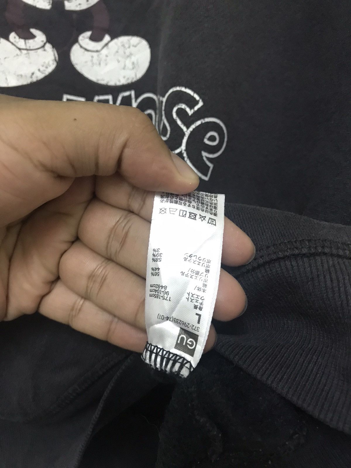 Disney × Mickey Mouse Disney Mickey Mouse Sweatshirt Crewneck Big Logo Size US L / EU 52-54 / 3 - 6 Thumbnail