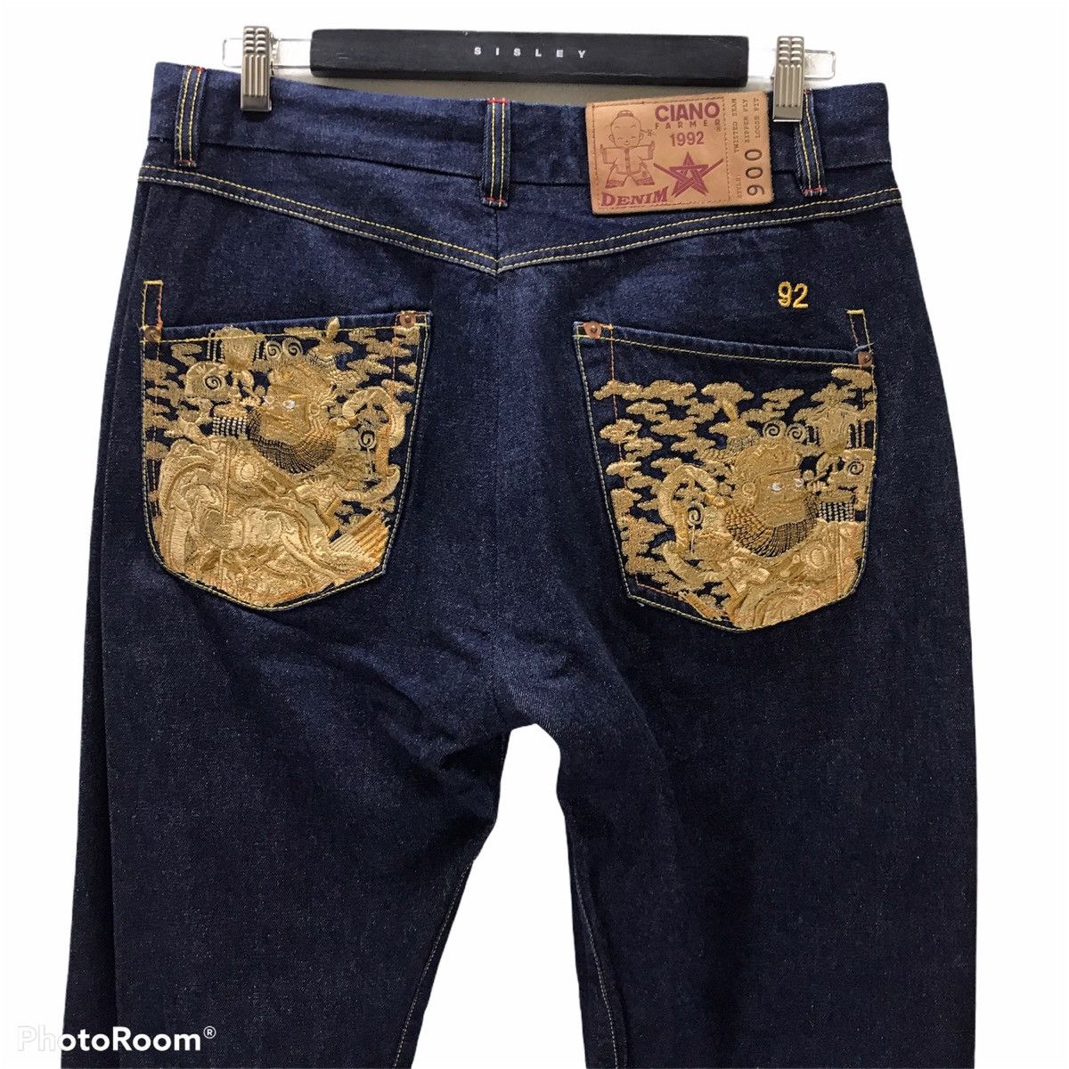 Ciano Farmer Ciano Farmer Denim Embroidery Dragon Emperor's Size US 32 / EU 48 - 1 Thumbnail