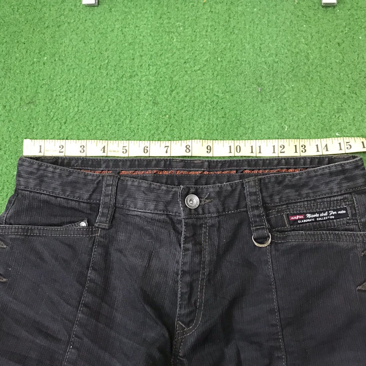 Japanese Brand Nicole Club For Men Denim Flares Jeans Nice Design Size US 31 - 24 Thumbnail