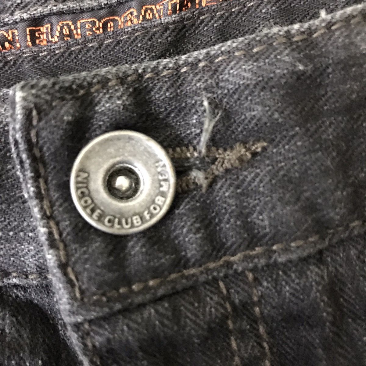 Japanese Brand Nicole Club For Men Denim Flares Jeans Nice Design Size US 31 - 19 Thumbnail