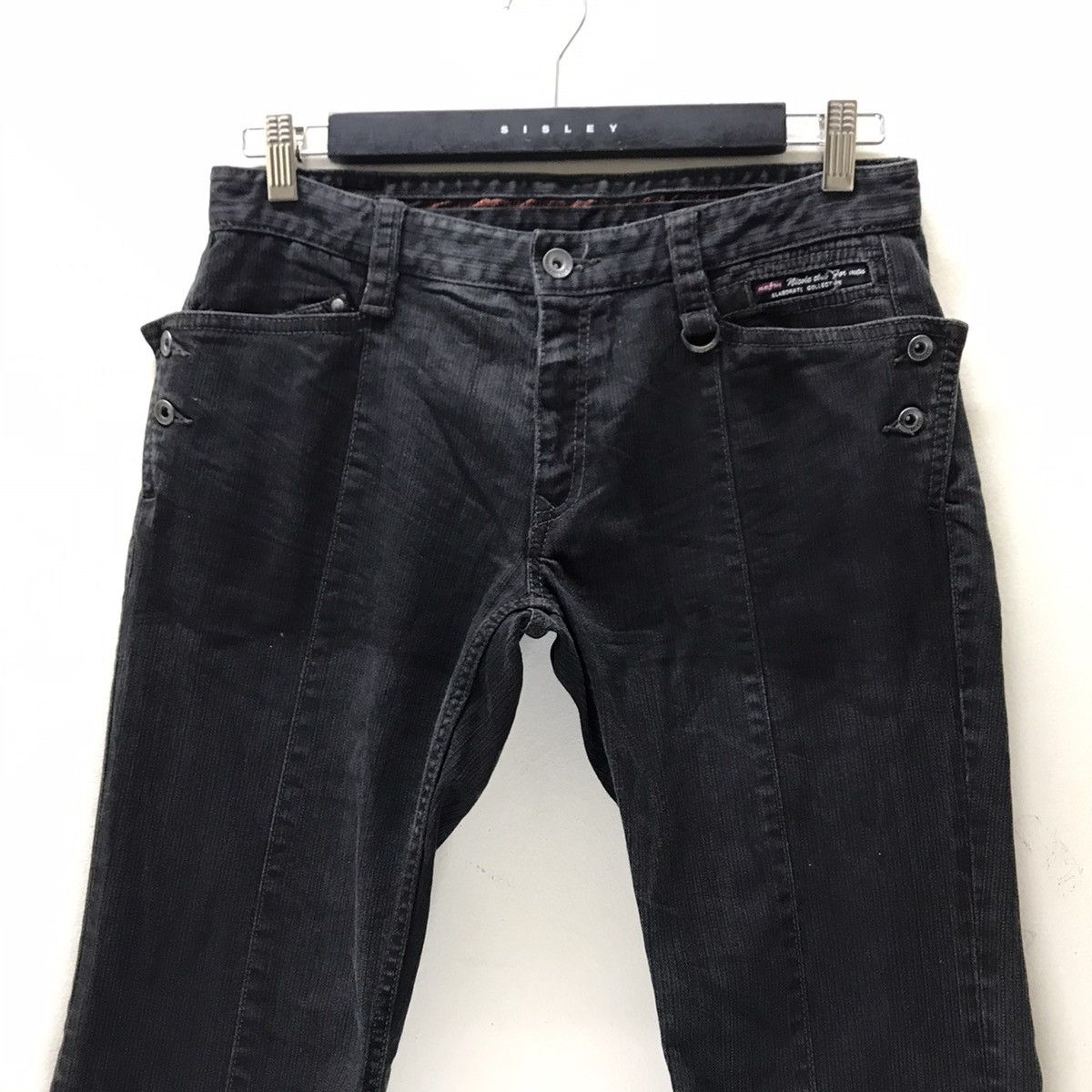 Japanese Brand Nicole Club For Men Denim Flares Jeans Nice Design Size US 31 - 3 Thumbnail