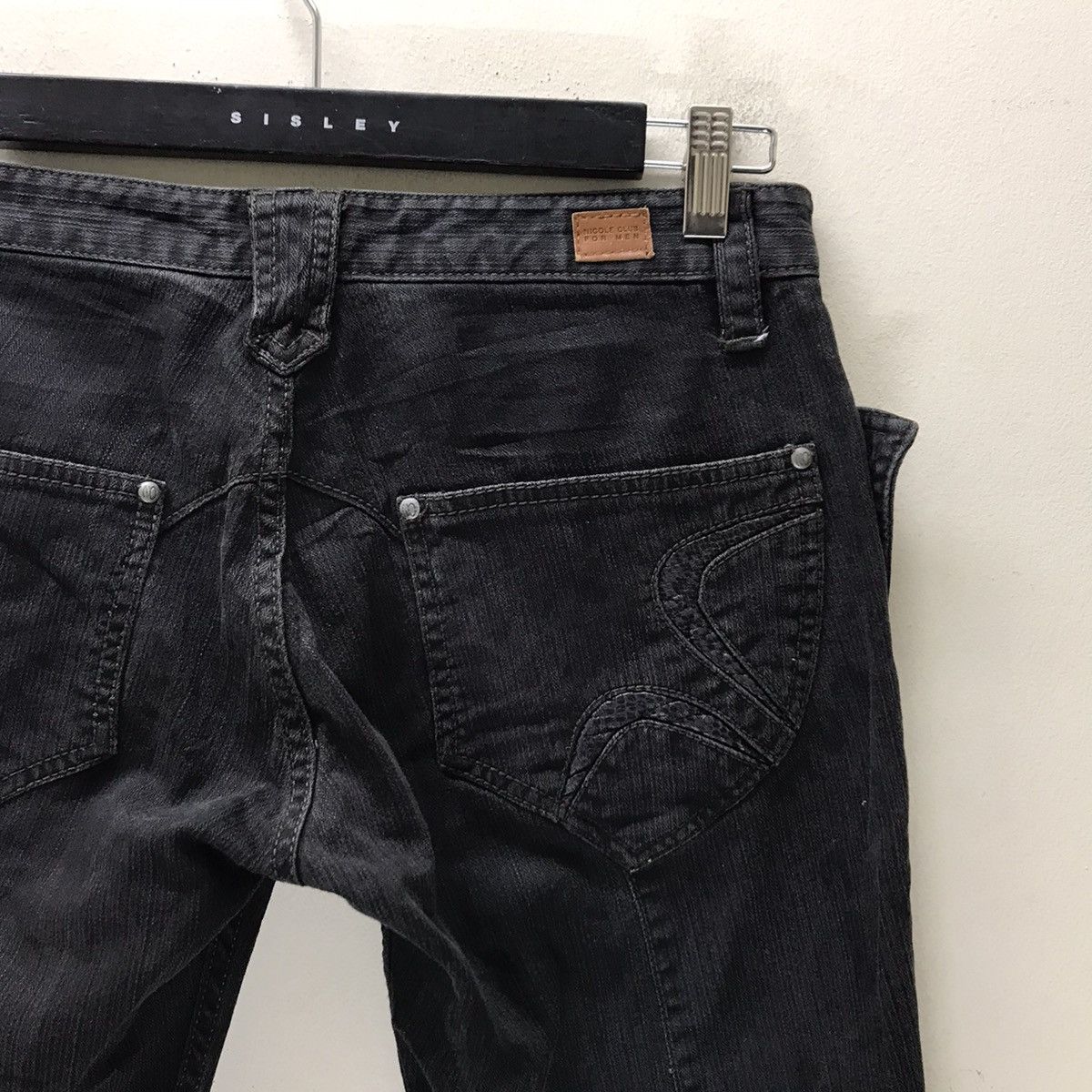 Japanese Brand Nicole Club For Men Denim Flares Jeans Nice Design Size US 31 - 13 Thumbnail