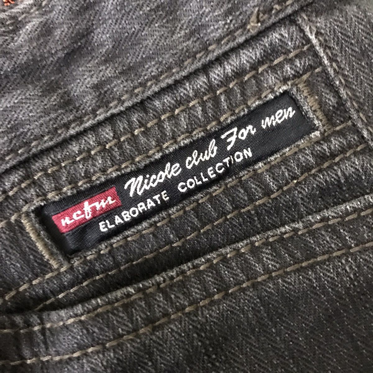 Japanese Brand Nicole Club For Men Denim Flares Jeans Nice Design Size US 31 - 18 Thumbnail