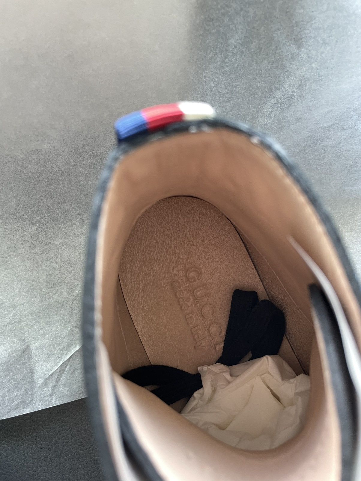 Gucci Limited Edition Runway Panther Wolf Leather High Top Sneaker Size US 6.5 / EU 39-40 - 16 Thumbnail