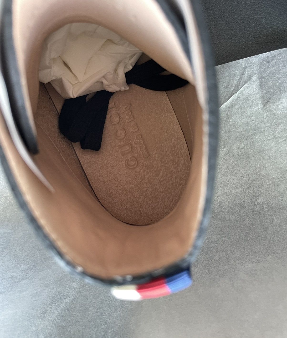 Gucci Limited Edition Runway Panther Wolf Leather High Top Sneaker Size US 6.5 / EU 39-40 - 15 Thumbnail