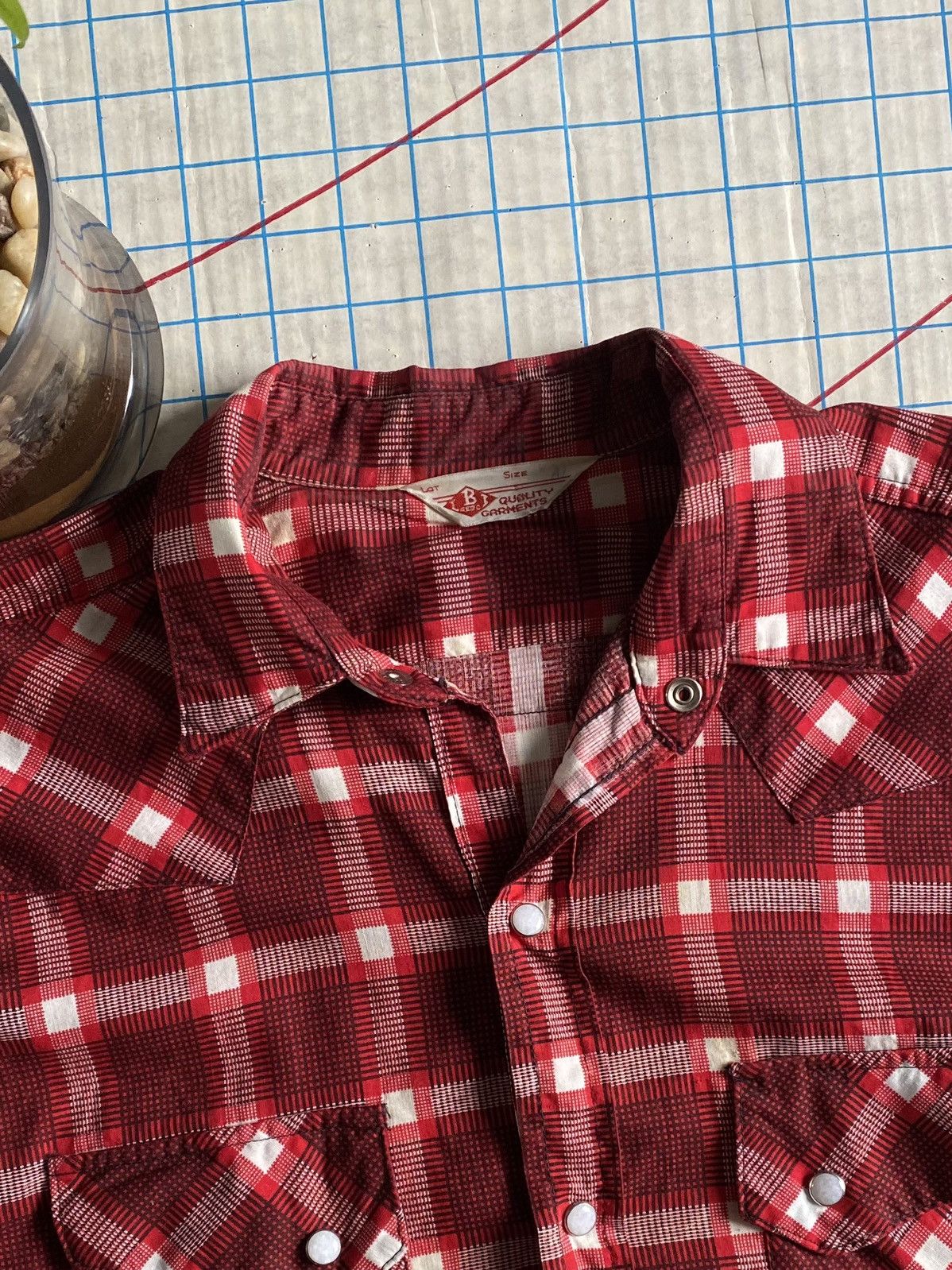 Flannel × Vintage Vintage Pearl Snap Flannel Button Up Shirt Size Medium Size US M / EU 48-50 / 2 - 7 Thumbnail