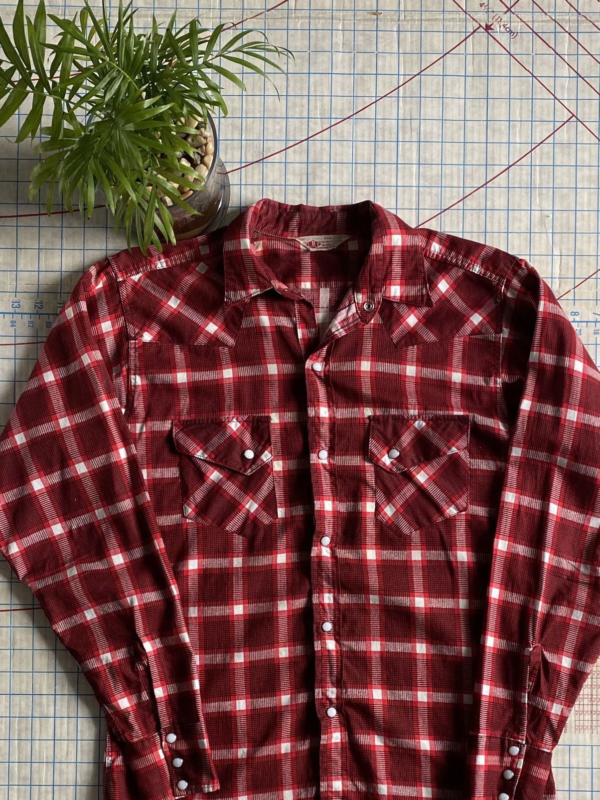 Flannel × Vintage Vintage Pearl Snap Flannel Button Up Shirt Size Medium Size US M / EU 48-50 / 2 - 3 Thumbnail