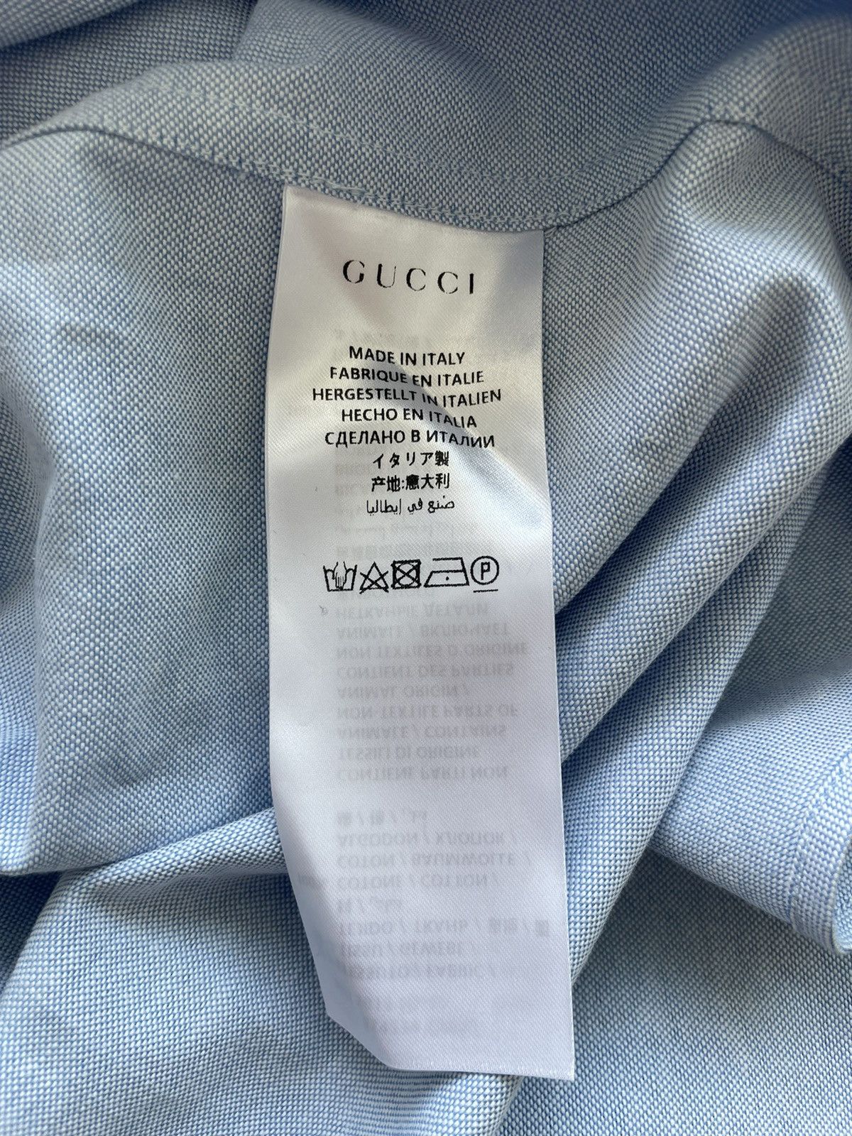 Gucci Brand New Limited Edition Rare LOVED Embroidery Logo Shirt Size US XL / EU 56 / 4 - 23 Thumbnail