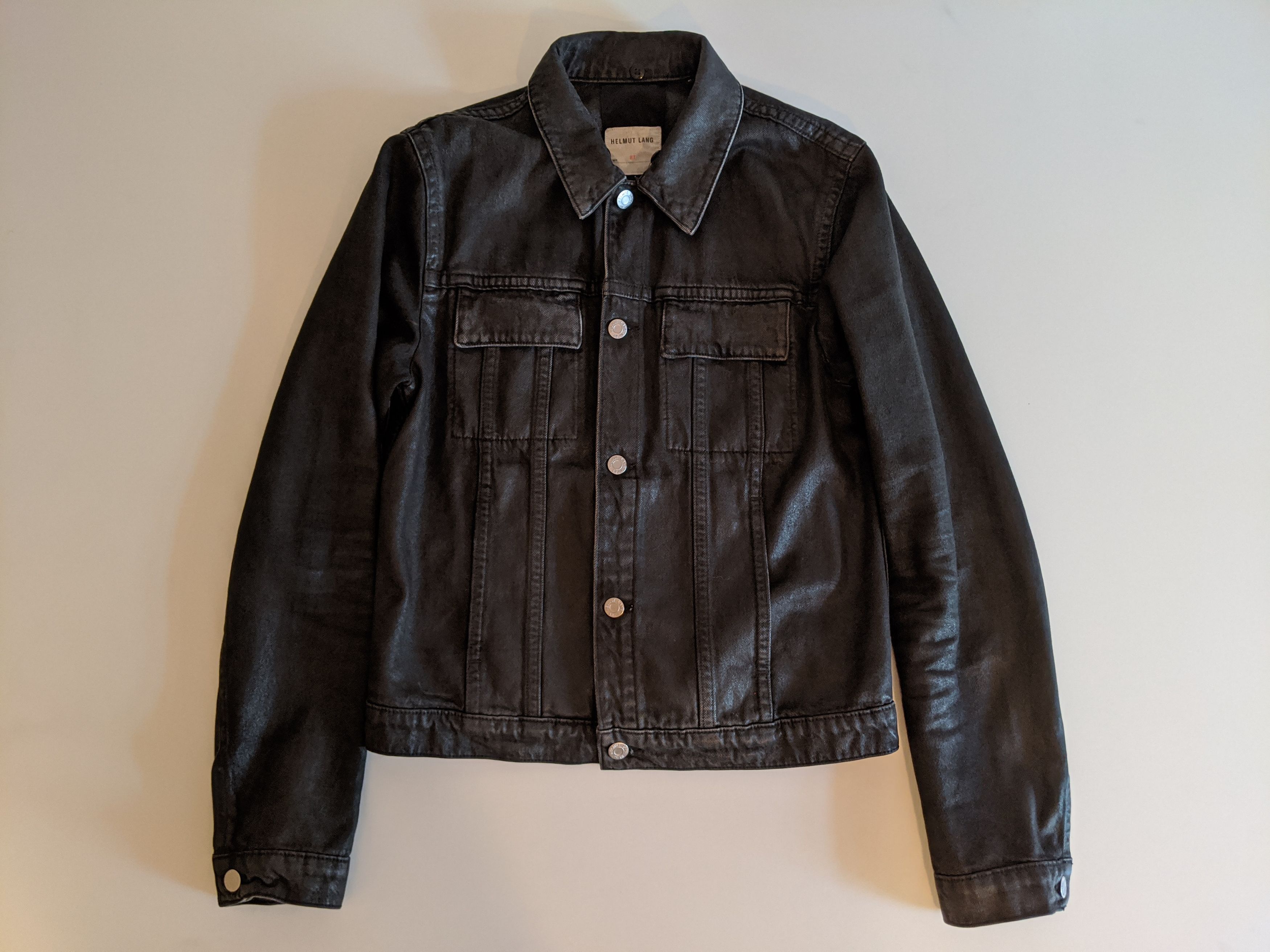 Helmut Lang Mr 87 Black Distressed shops Button Up Jacket