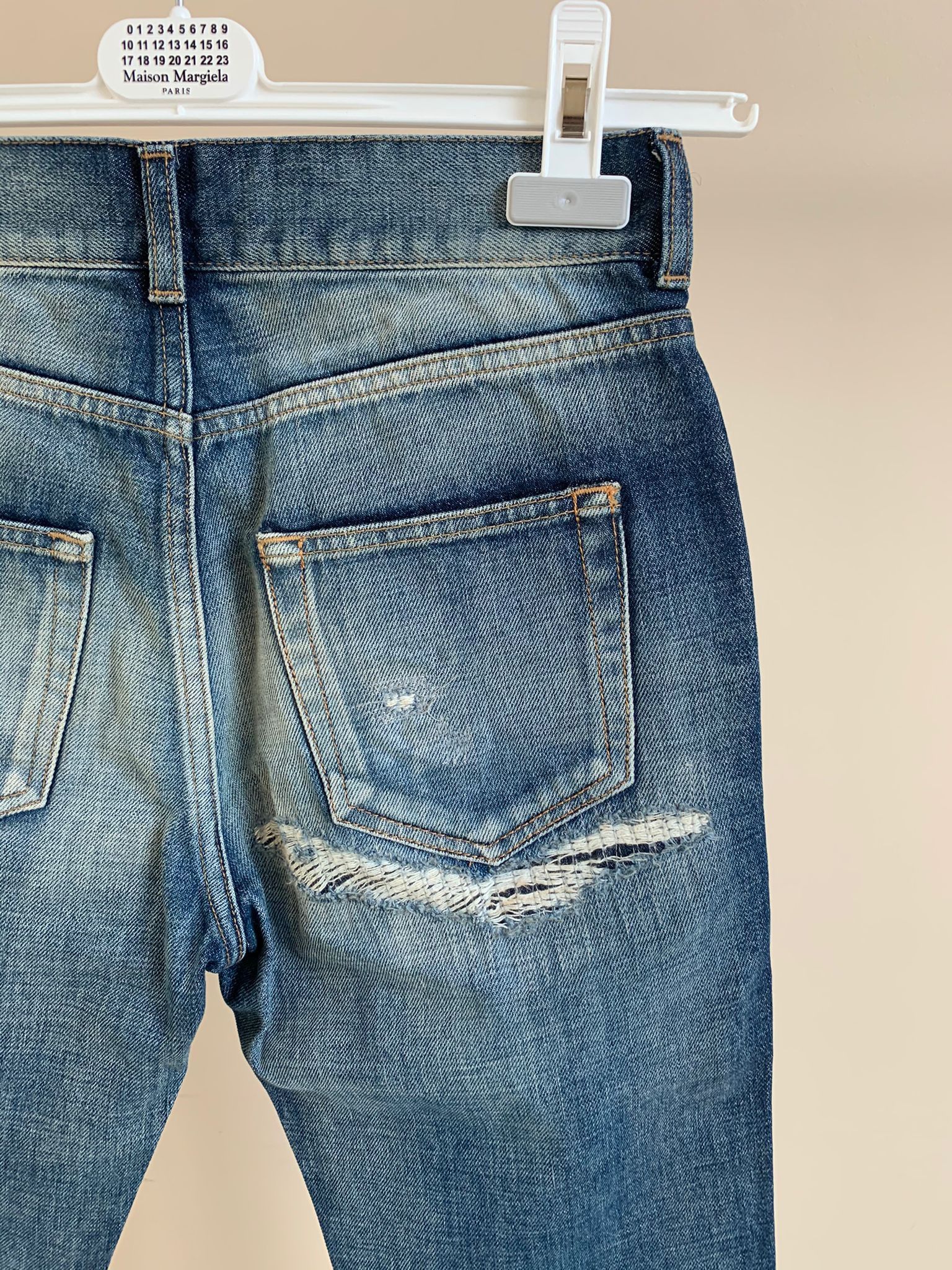 Saint Laurent Paris D02 Denim in Medium Vintage Blue Size US 27 - 9 Thumbnail