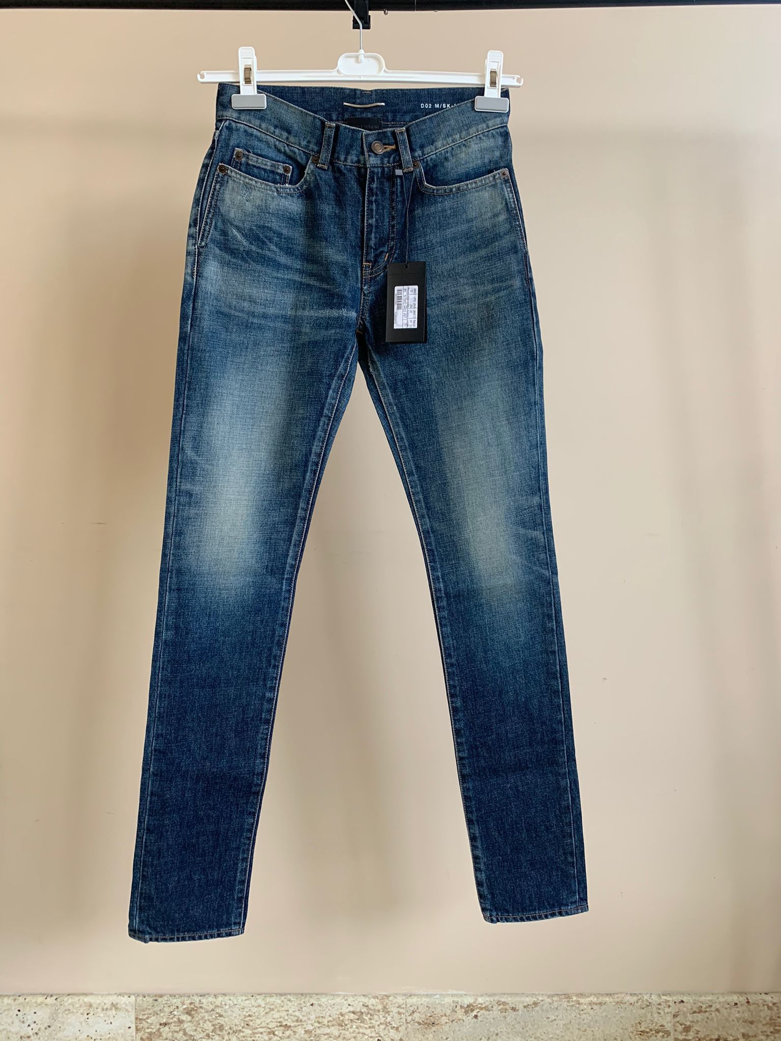 Saint Laurent Paris D02 Denim in Medium Vintage Blue Size US 27 - 3 Thumbnail