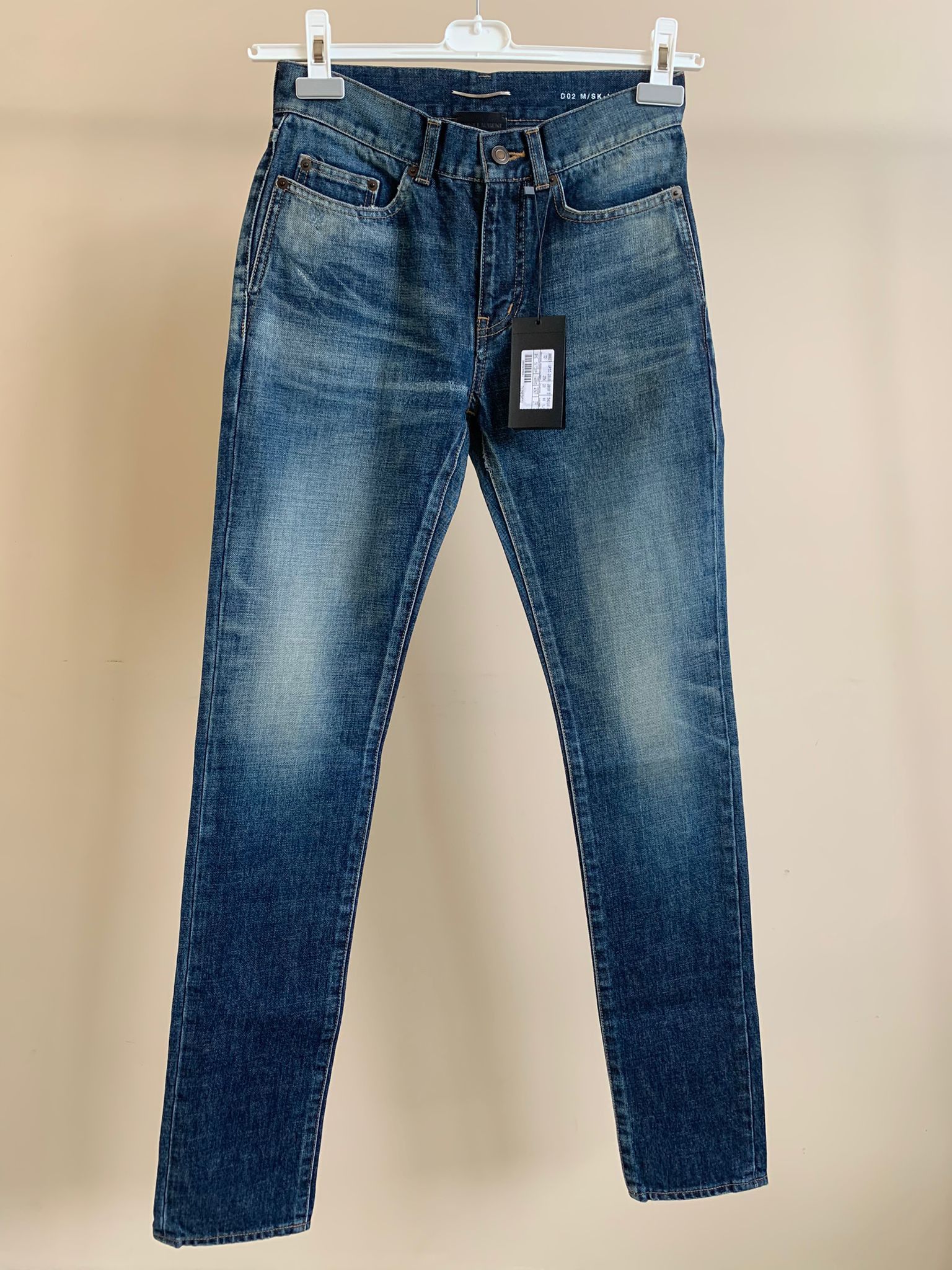 Saint Laurent Paris D02 Denim in Medium Vintage Blue Size US 27 - 1 Thumbnail
