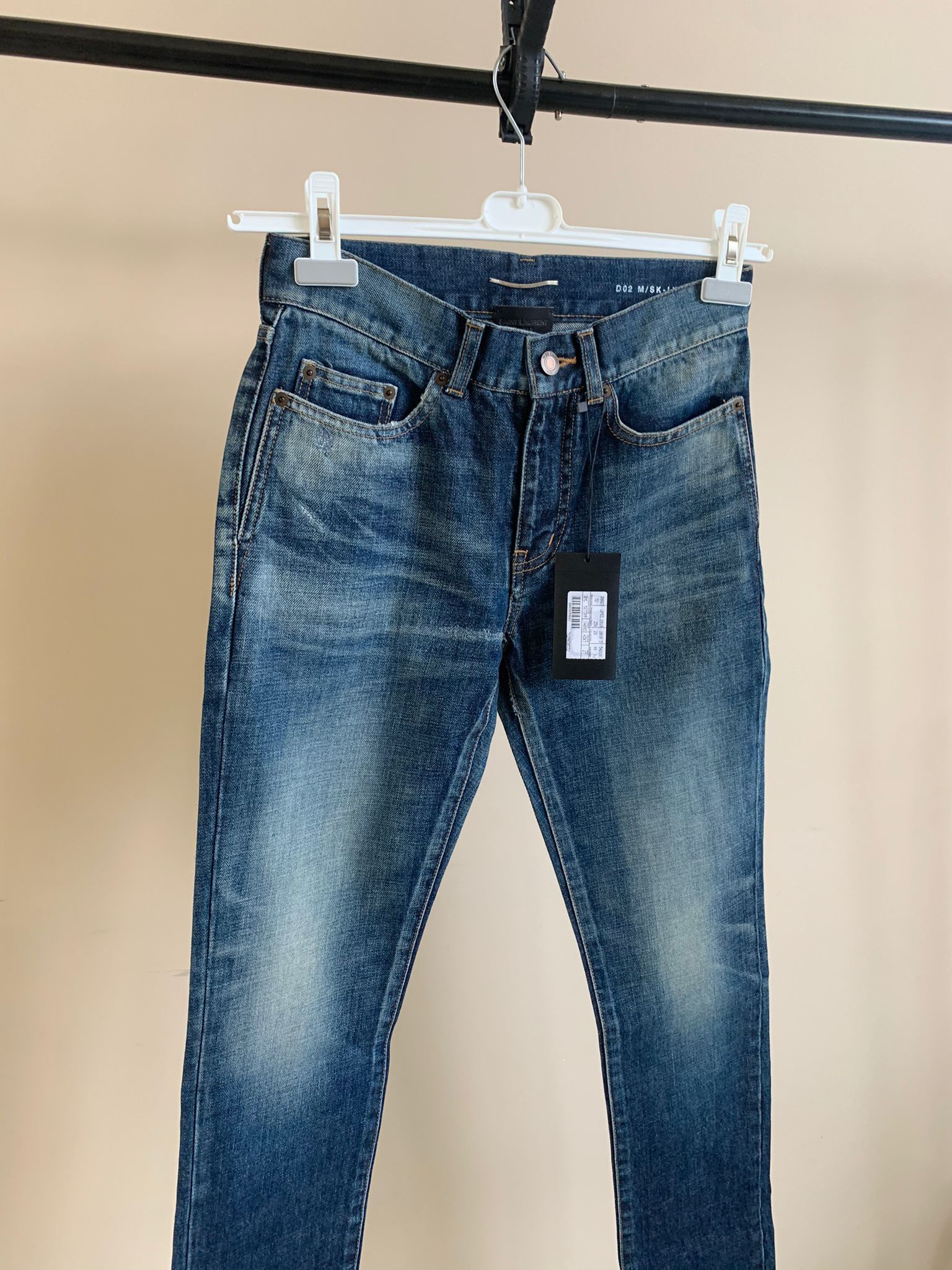Saint Laurent Paris D02 Denim in Medium Vintage Blue Size US 27 - 5 Thumbnail
