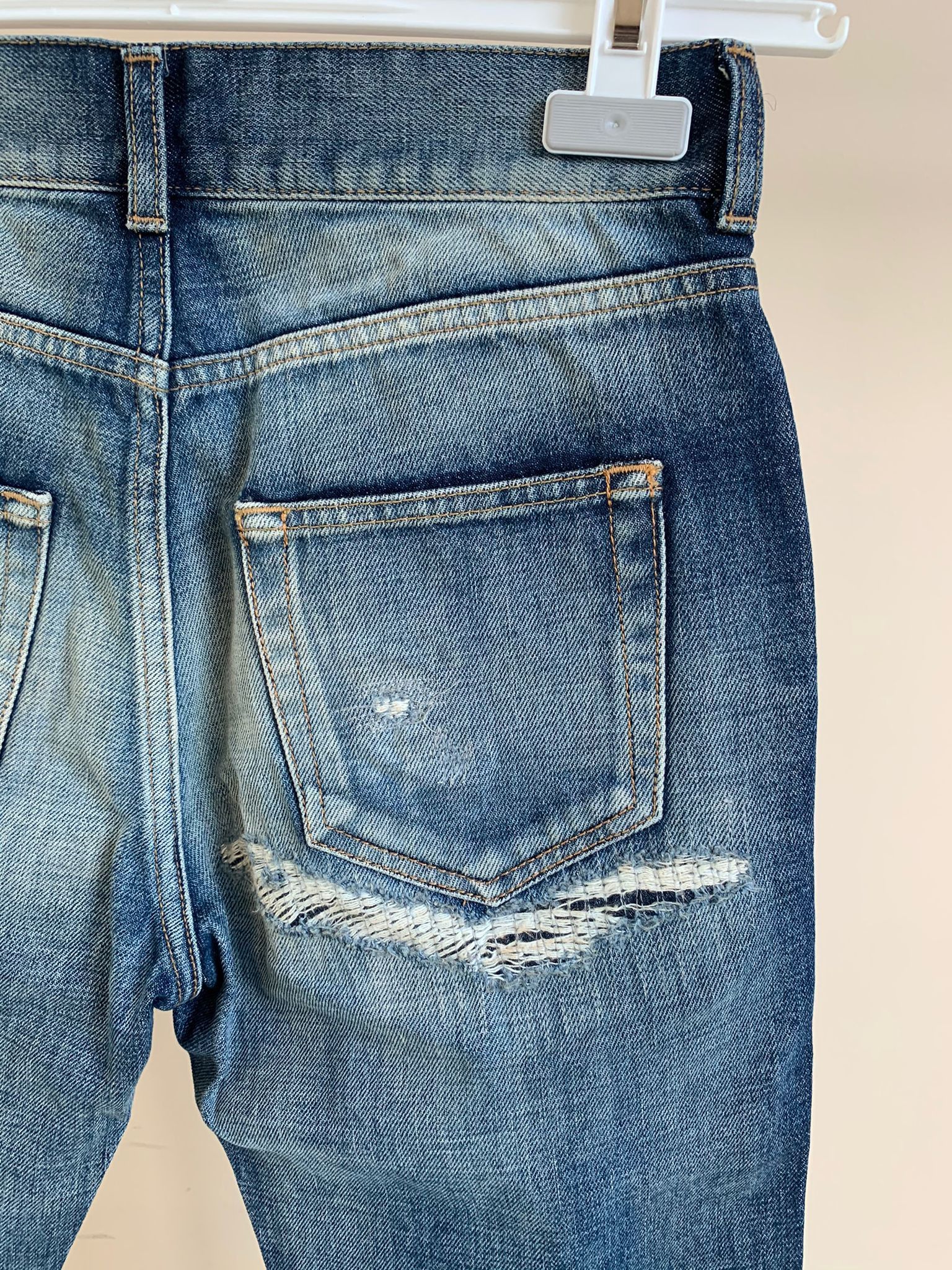 Saint Laurent Paris D02 Denim in Medium Vintage Blue Size US 27 - 10 Thumbnail