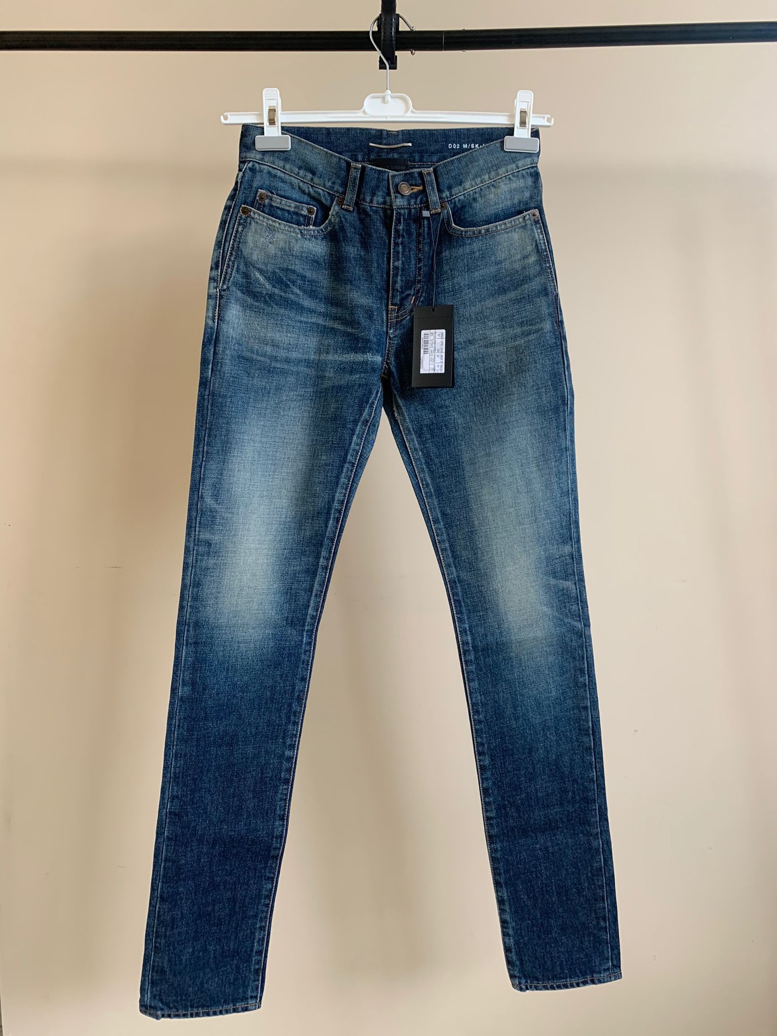 Saint Laurent Paris D02 Denim in Medium Vintage Blue Size US 27 - 2 Thumbnail