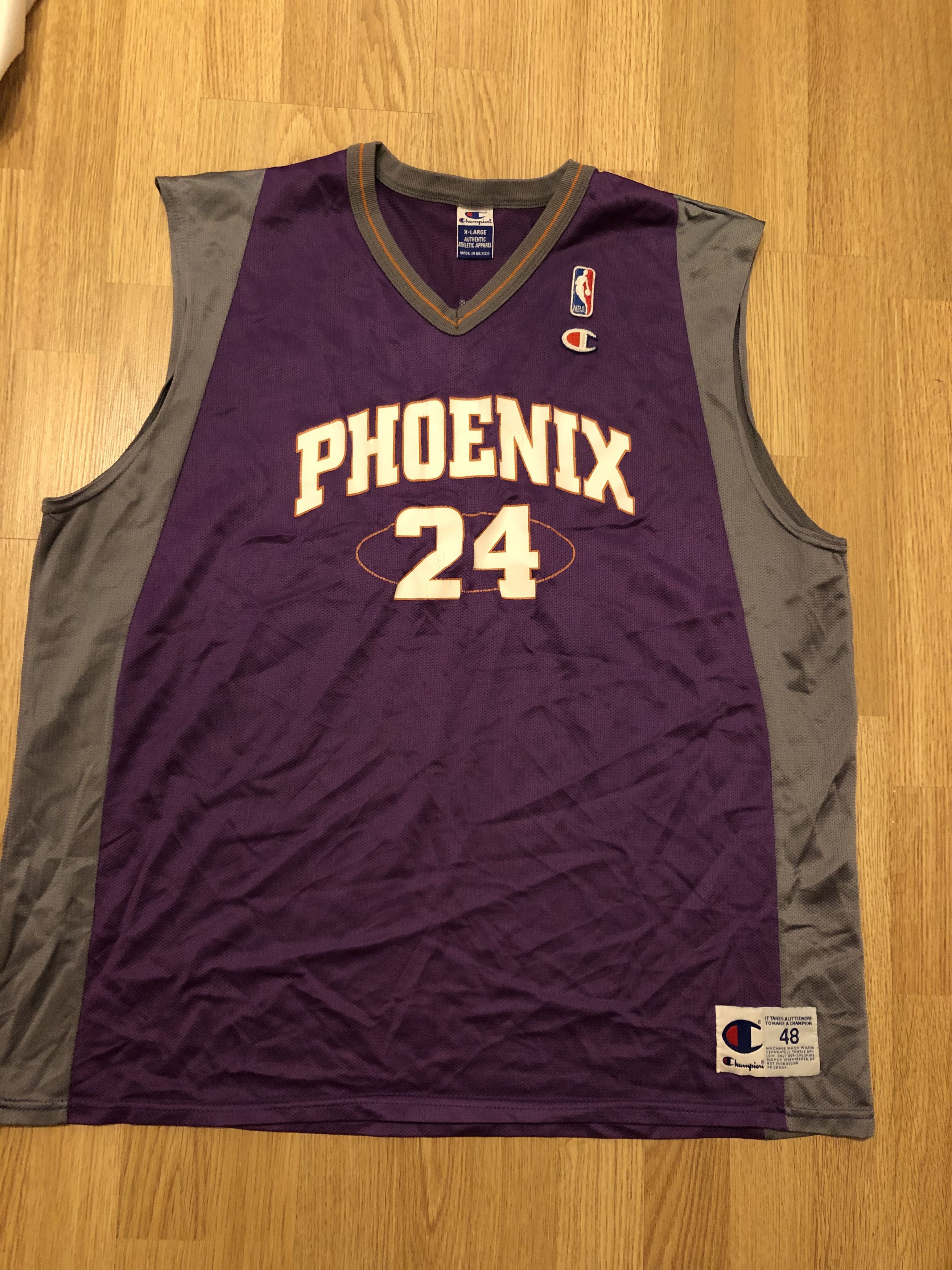 Tom Gugliotta Phoenix Suns Champion NBA Jersey Size 52 XXL Vintage