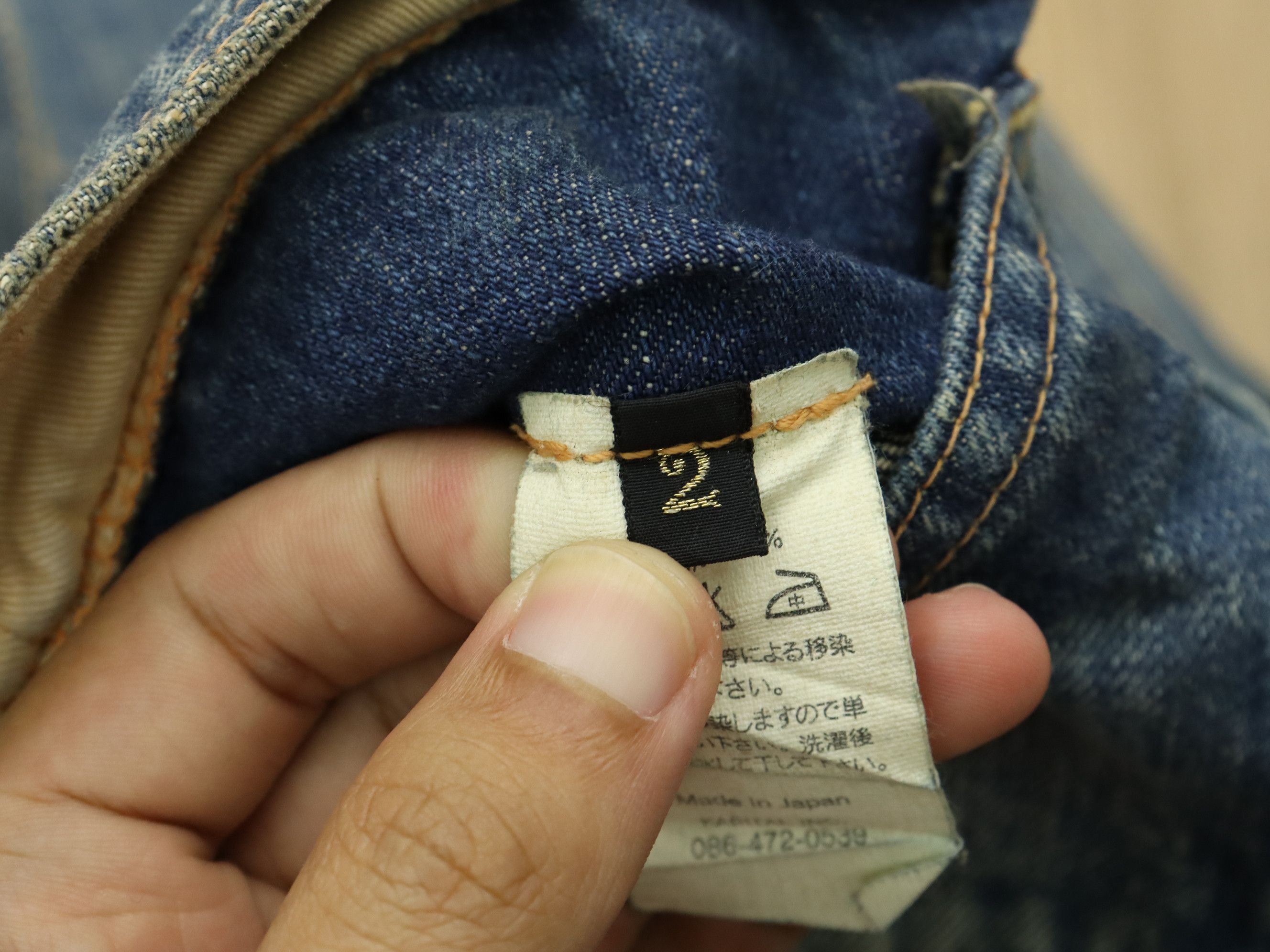 Kapital KK Rare Patchwork Distressed Straight Slim Bush Pant Denim Size US 30 / EU 46 - 21 Thumbnail