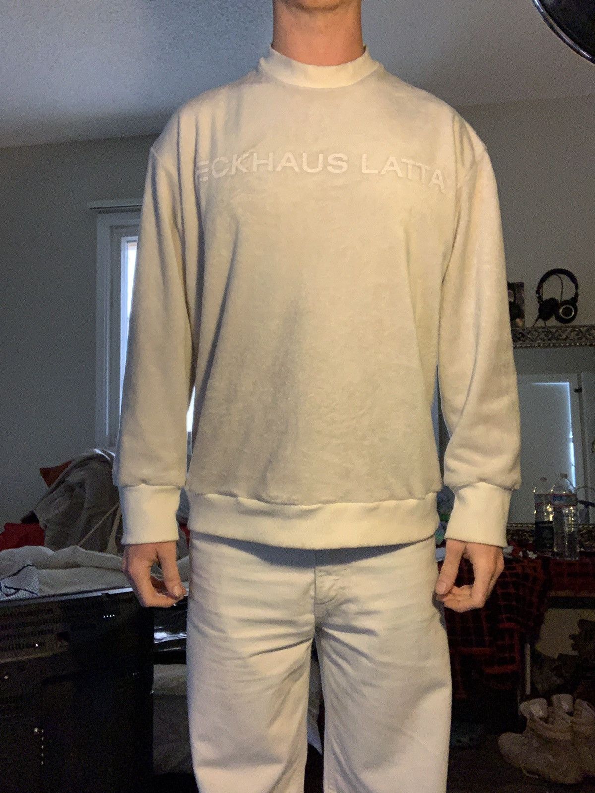 Eckhaus Latta Fuzzy Sweatshirt Size US L / EU 52-54 / 3 - 1 Thumbnail