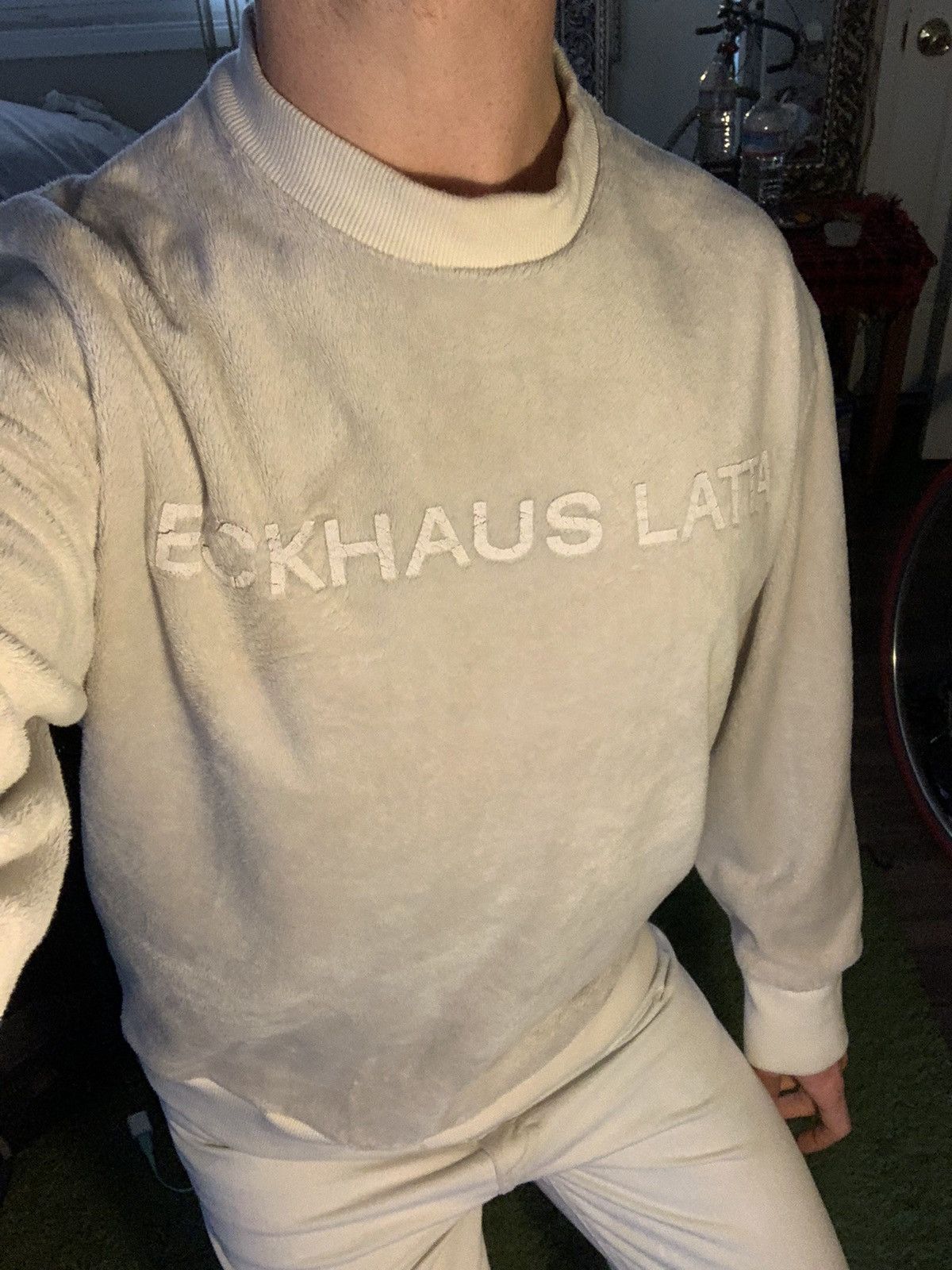 Eckhaus Latta Fuzzy Sweatshirt Size US L / EU 52-54 / 3 - 3 Thumbnail