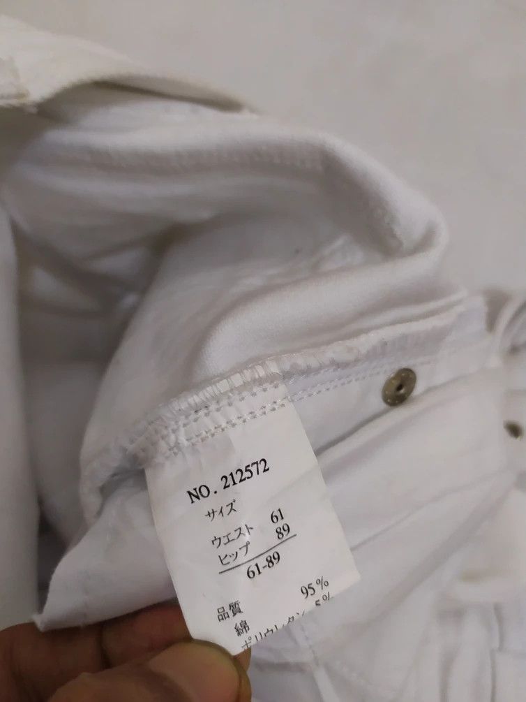 Japanese Brand 🔥Japanese Ryuryu Bondage Punk White Pants Size US 28 / EU 44 - 9 Thumbnail