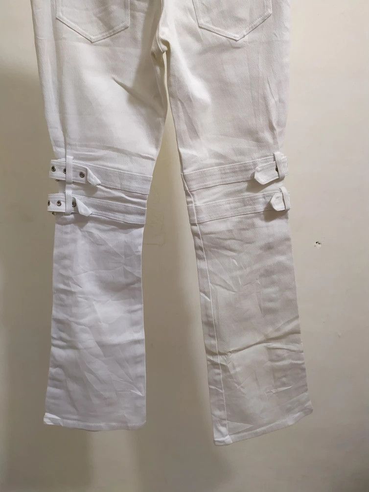Japanese Brand 🔥Japanese Ryuryu Bondage Punk White Pants Size US 28 / EU 44 - 7 Thumbnail