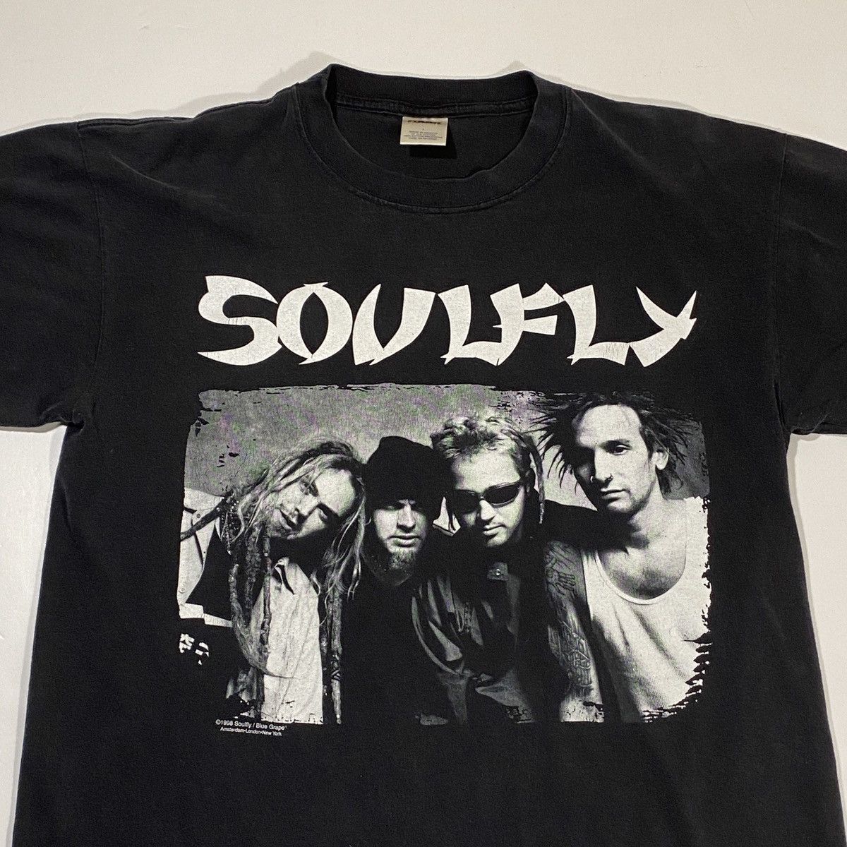 Band Tees × Giant × Vintage 98’ Soulfly Group Tee Size US L / EU 52-54 / 3 - 2 Thumbnail