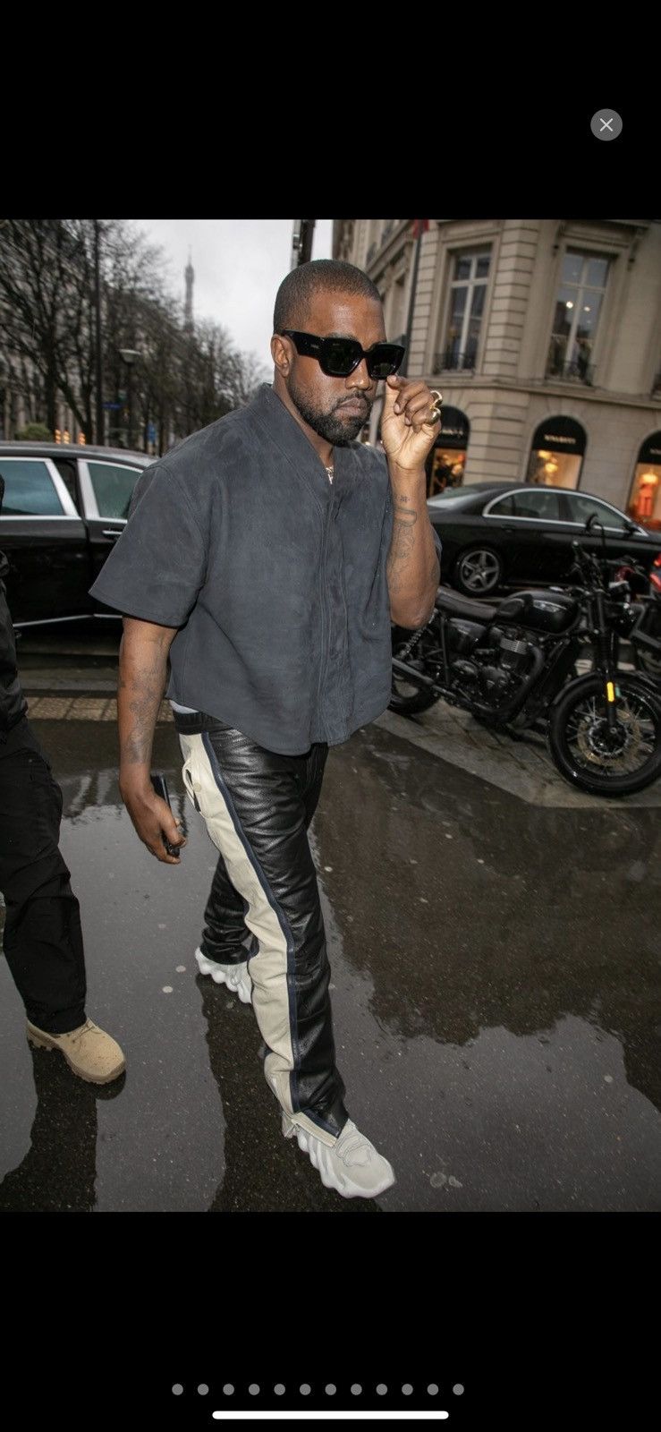 Yeezy UNRELEASED YEEZY SEASON 5 LEATHER BIKER PANTS Size US 34 / EU 50 - 9 Thumbnail