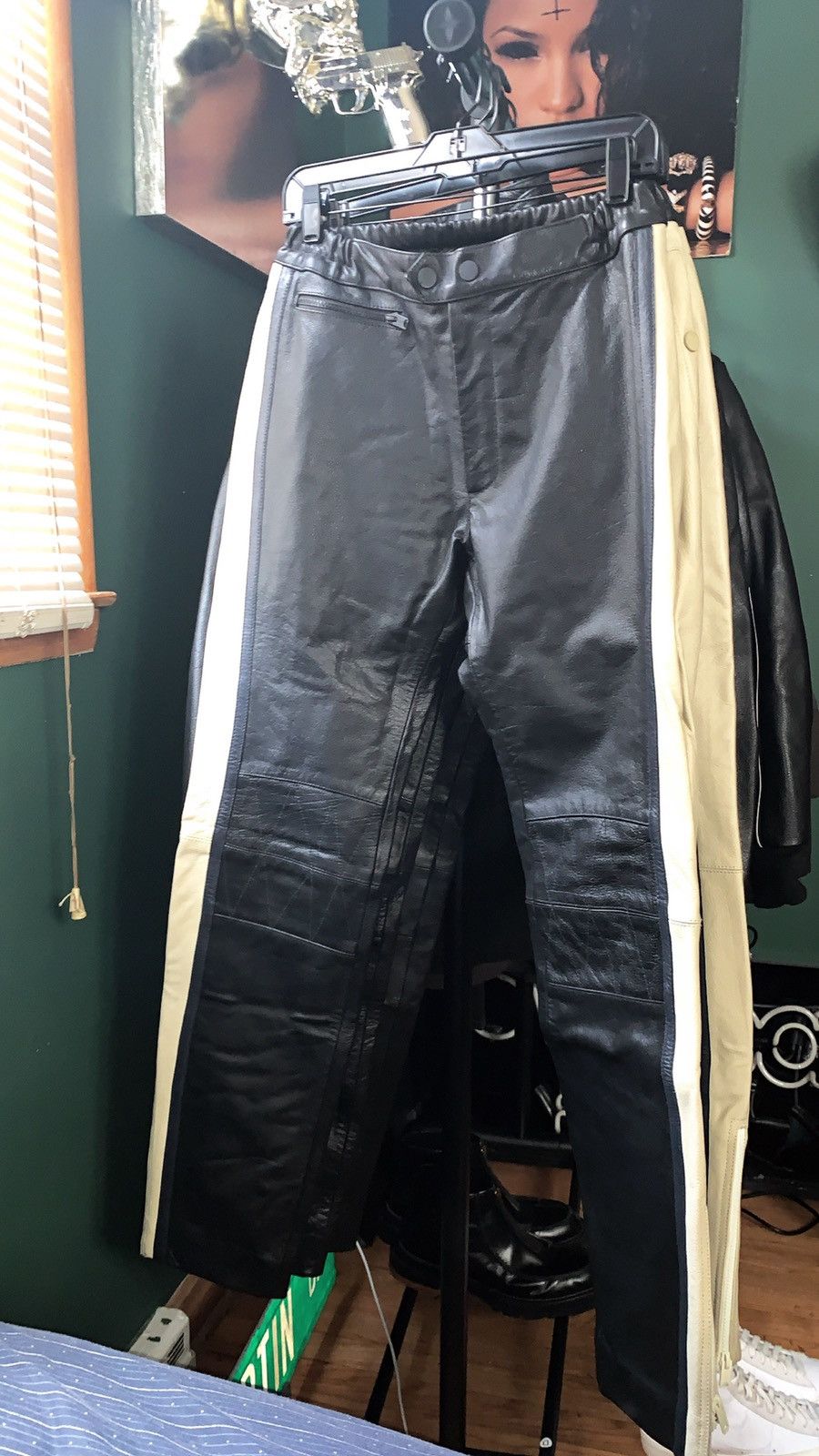 Yeezy UNRELEASED YEEZY SEASON 5 LEATHER BIKER PANTS Size US 34 / EU 50 - 5 Thumbnail