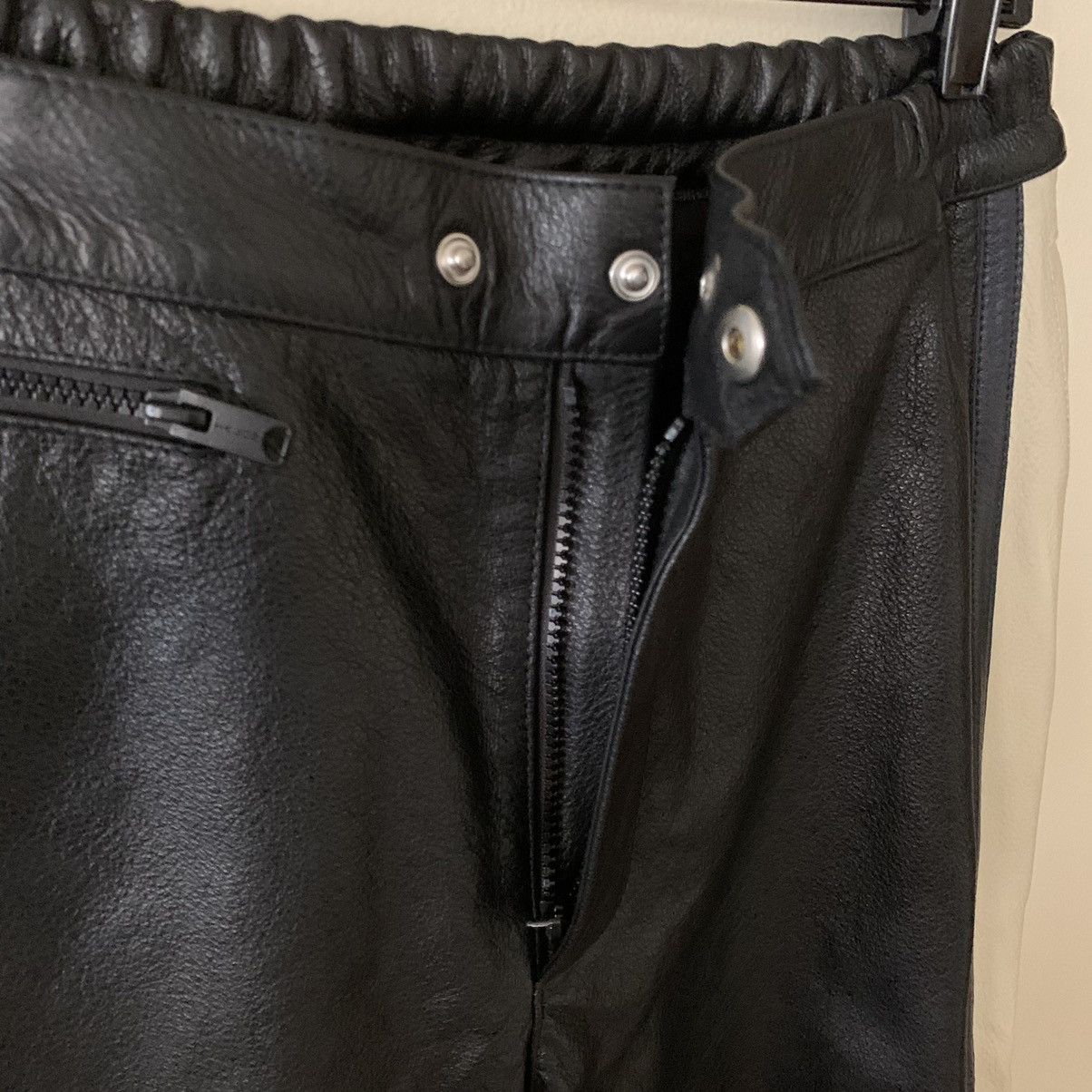 Yeezy UNRELEASED YEEZY SEASON 5 LEATHER BIKER PANTS Size US 34 / EU 50 - 6 Thumbnail
