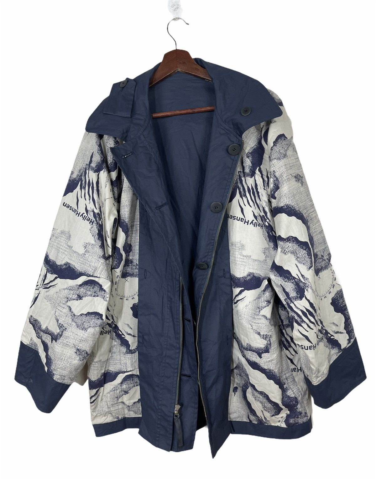 Helly Hansen × The Mountain Rare Helly Hansen Trench Coat Collection Fullprinted Size US M / EU 48-50 / 2 - 1 Thumbnail