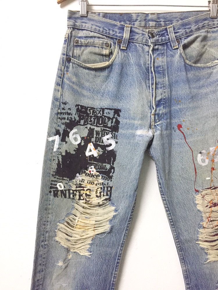 Vintage Iconic Levis 501 Distressed Kurt Cobain Kapital