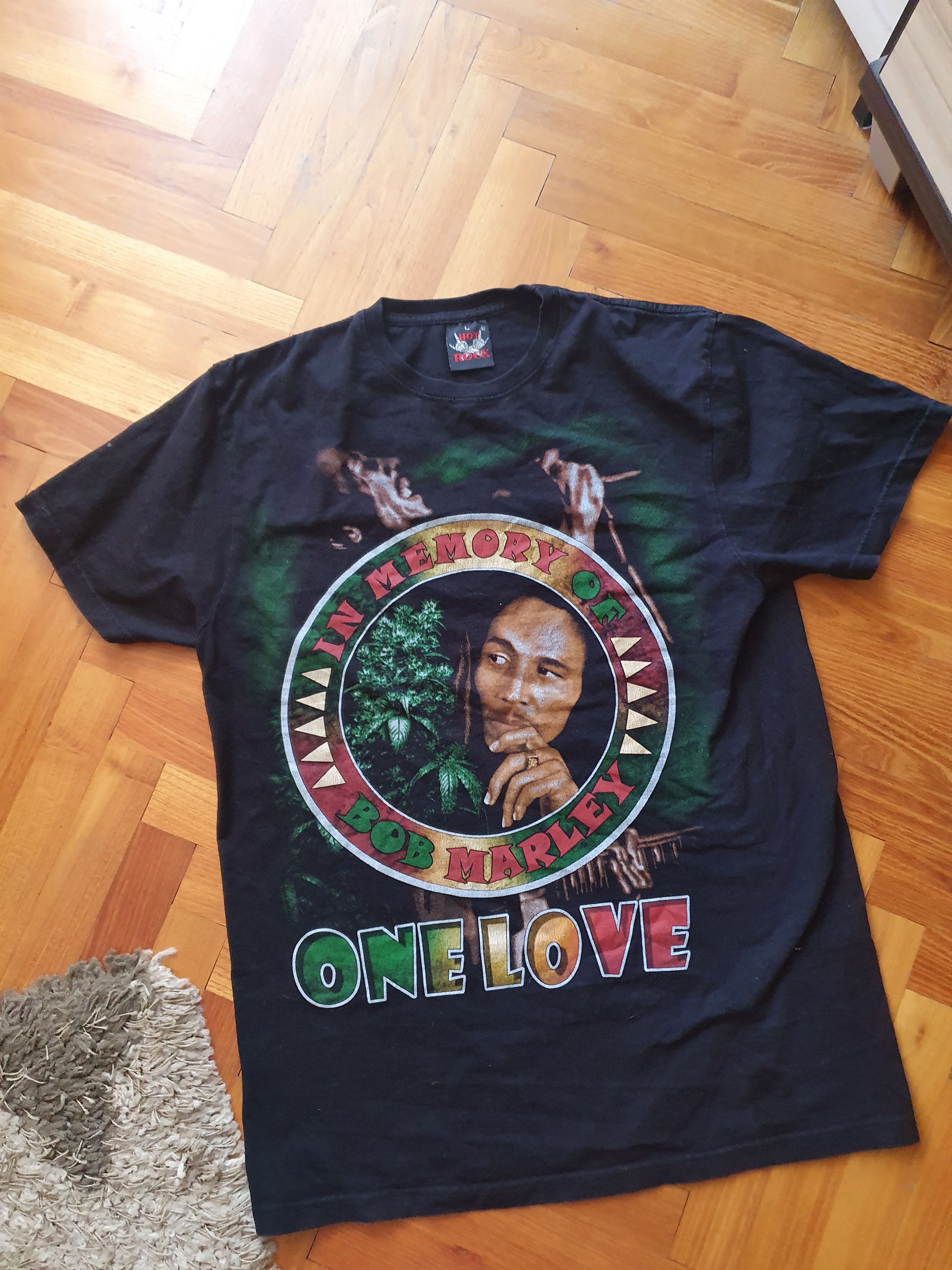 Band Tees In Memory of Bob Marley One Love hot rock t-shirt,sz L/M Size US L / EU 52-54 / 3 - 2 Thumbnail